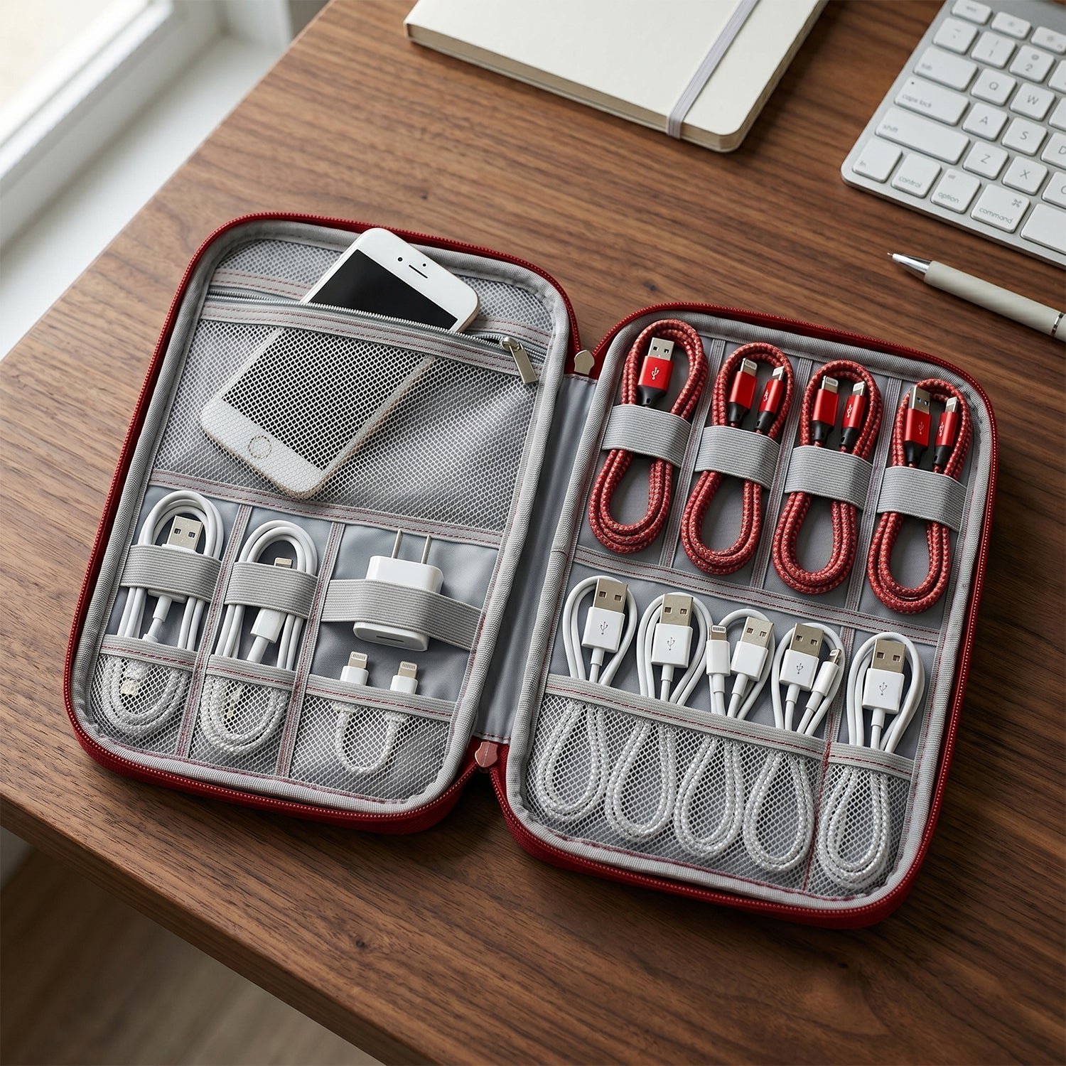 Multi-zip Pouch Organizer – Compact Storage for Travel & Home - Image 3