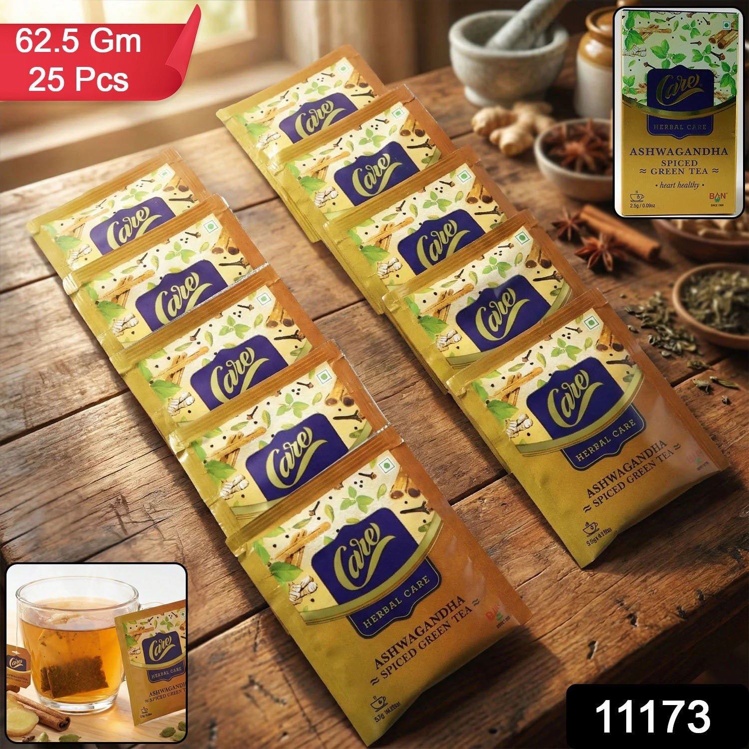 Ashwagandha Spiced Green Tea – Relaxing Antioxidant-Rich Herbal Brew - Image 2