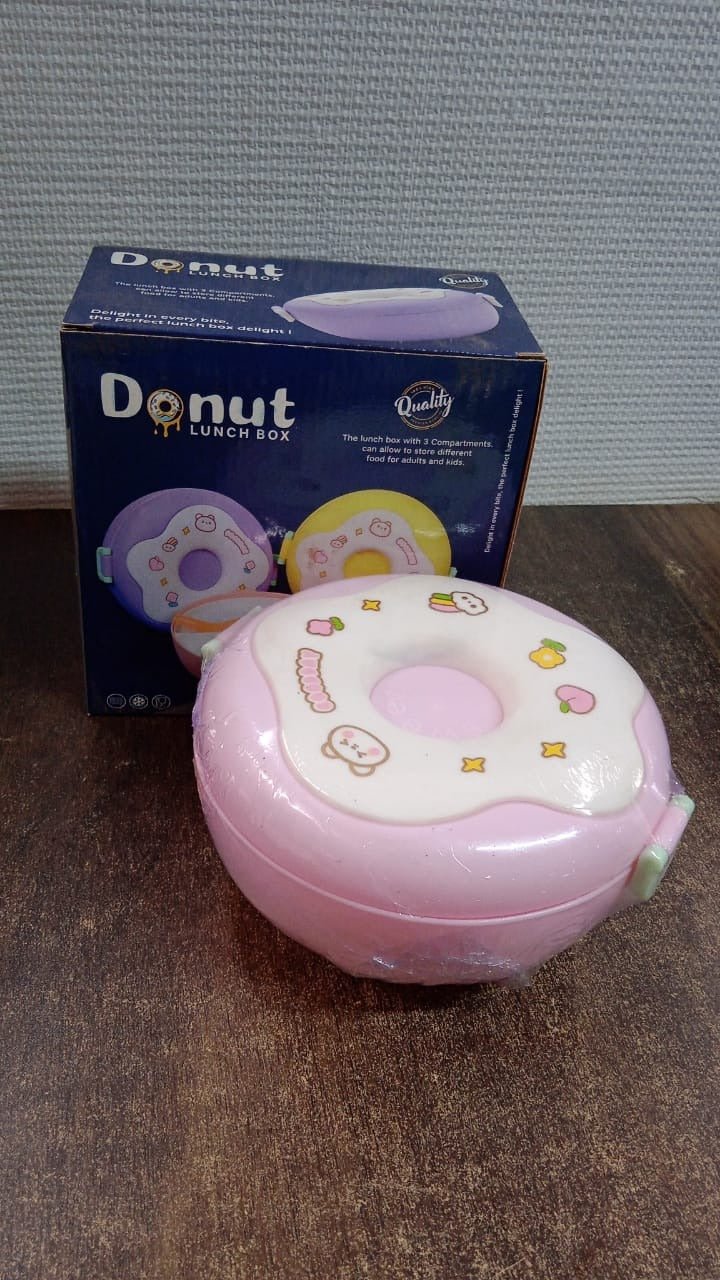 Donut Lunch Box – Insulated 3-Compartment for Kids & Adults | Lunchie Bunchie - Image 10