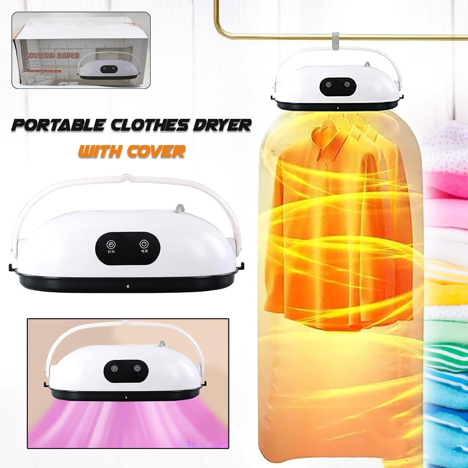 Portable Clothes Dryer - Quick Dry Folding Machine | Indo Glow - Image 3