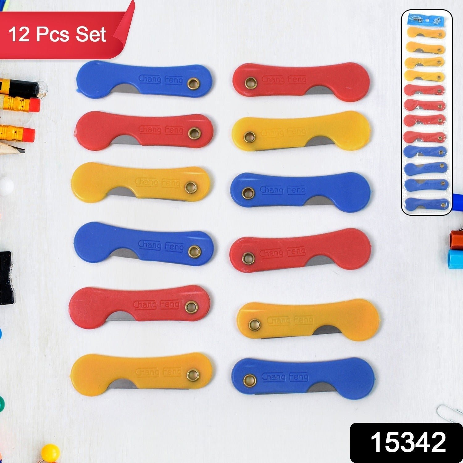 Mini Paper Cutter Knife - Multicolour 12-Pack | CutNova - Image 2