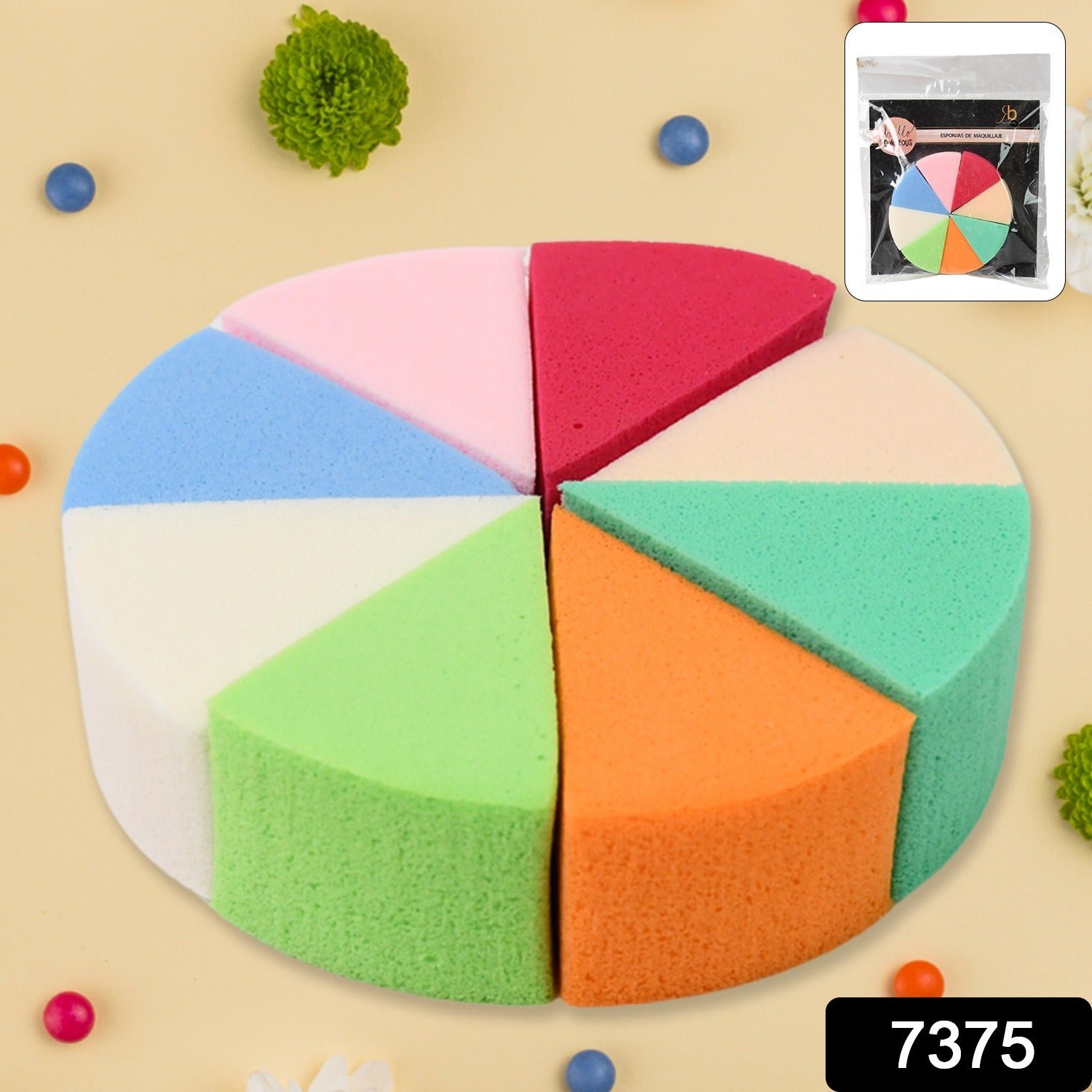 Triangle Makeup Sponge - 8 Pcs Set for Flawless Blending | BeautyBare - Image 2