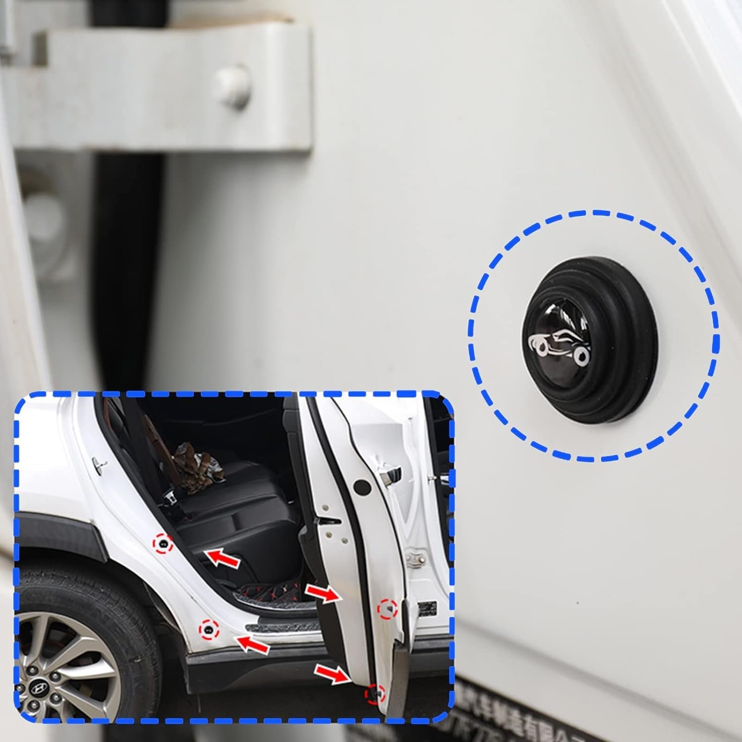 Car Door Protector - Shock Absorber Stickers (100 Pcs) | Velvet Wheels - Image 8
