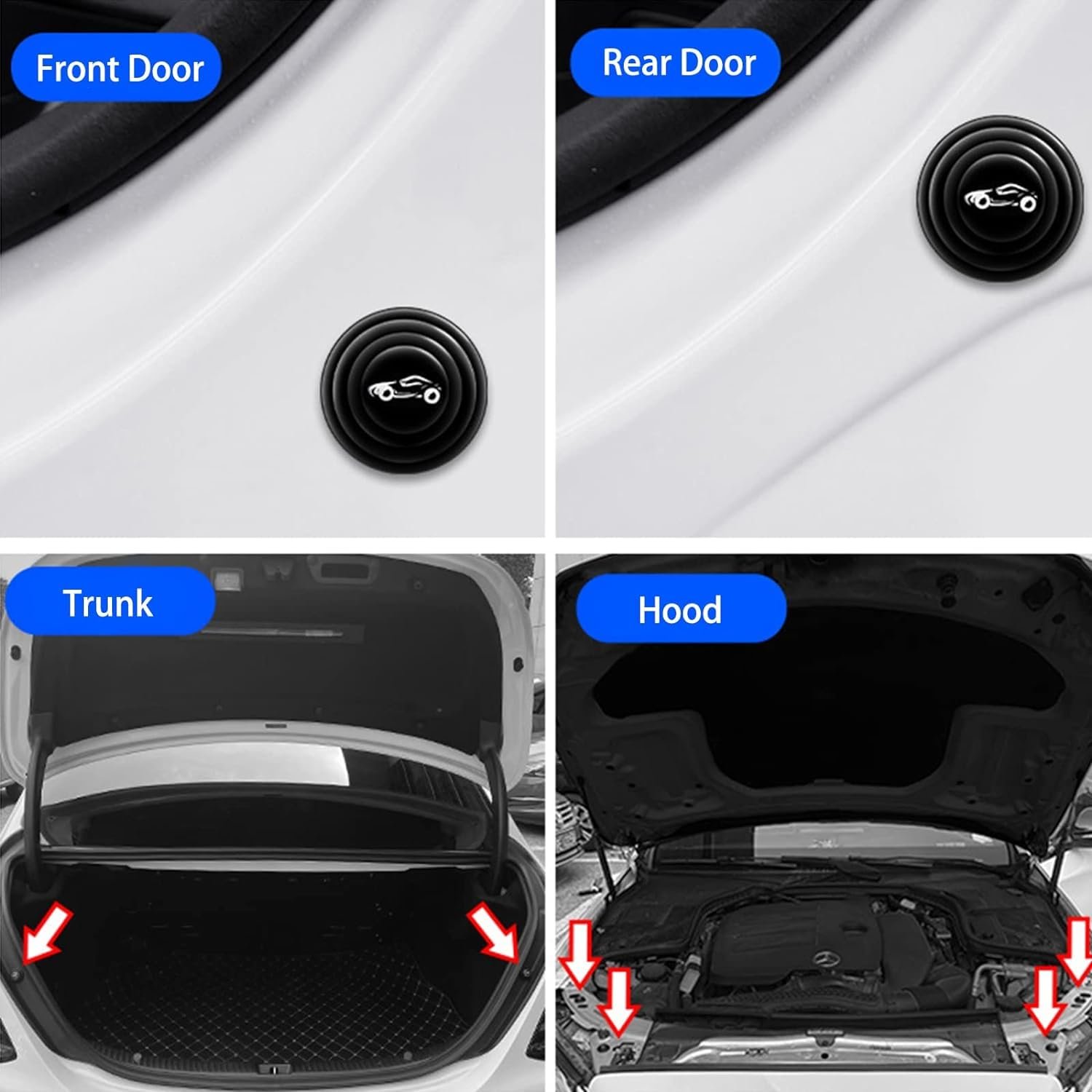 Car Door Protector - Shock Absorber Stickers (100 Pcs) | Velvet Wheels - Image 3