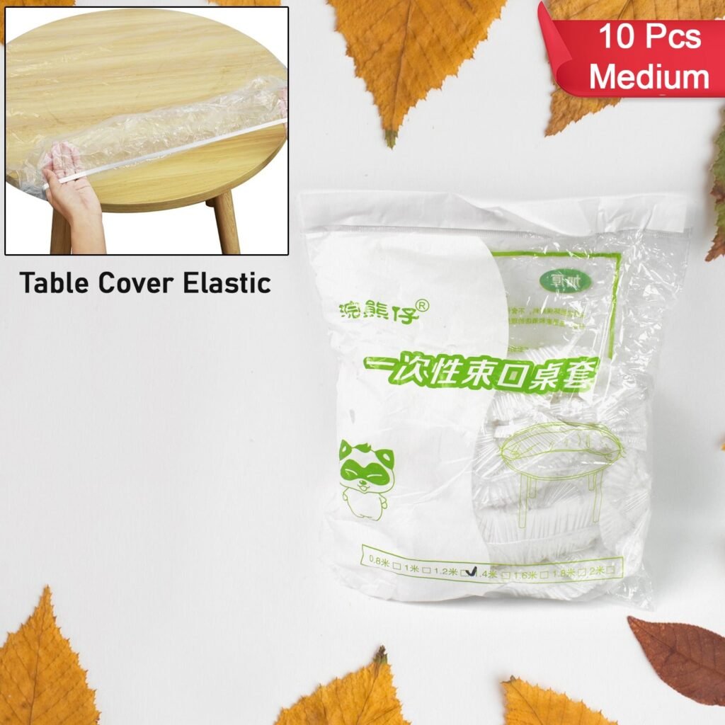 Elastic Table Cover - Waterproof & Round | Tidy Table (10 Pcs)