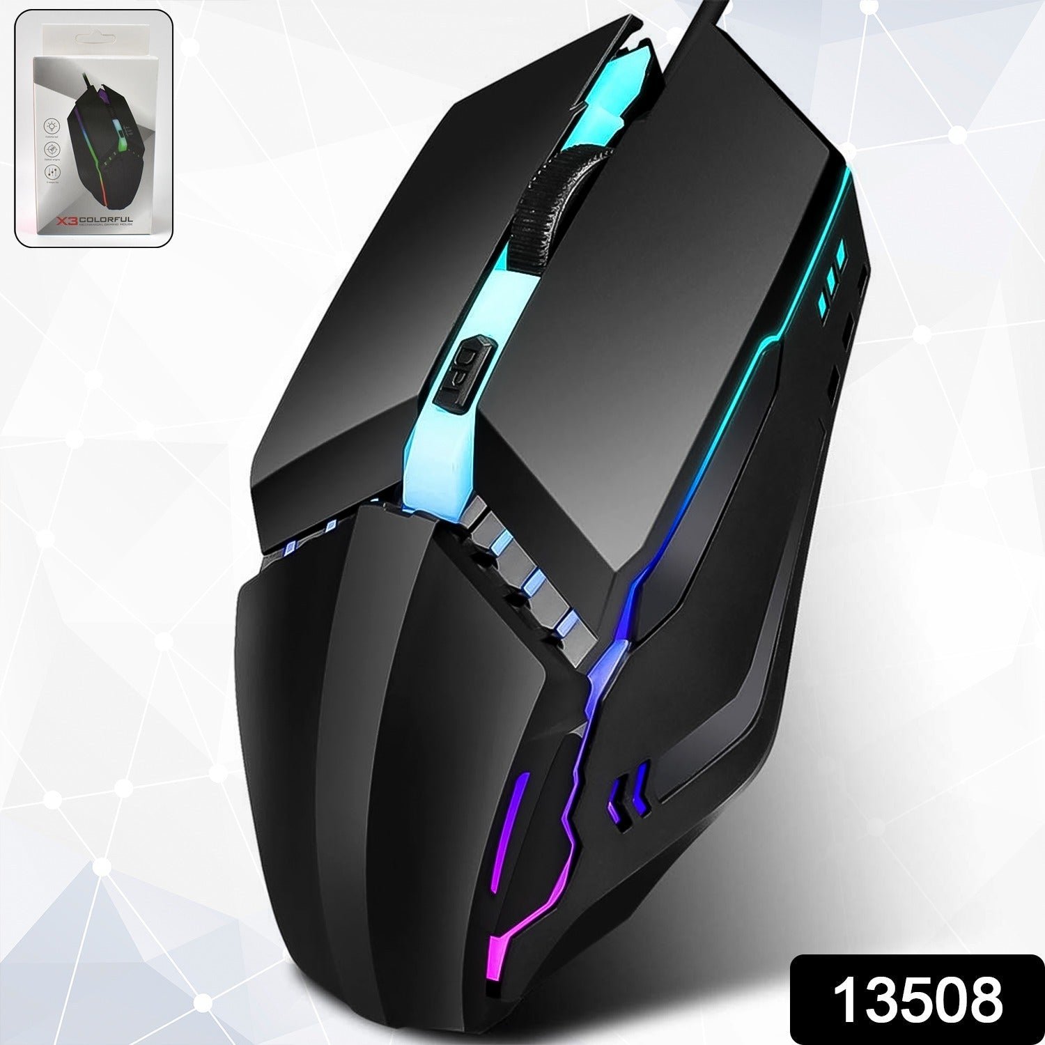 Wired Gaming Mouse - Ergonomic Design & RGB Lighting | Indo Glow - Image 2
