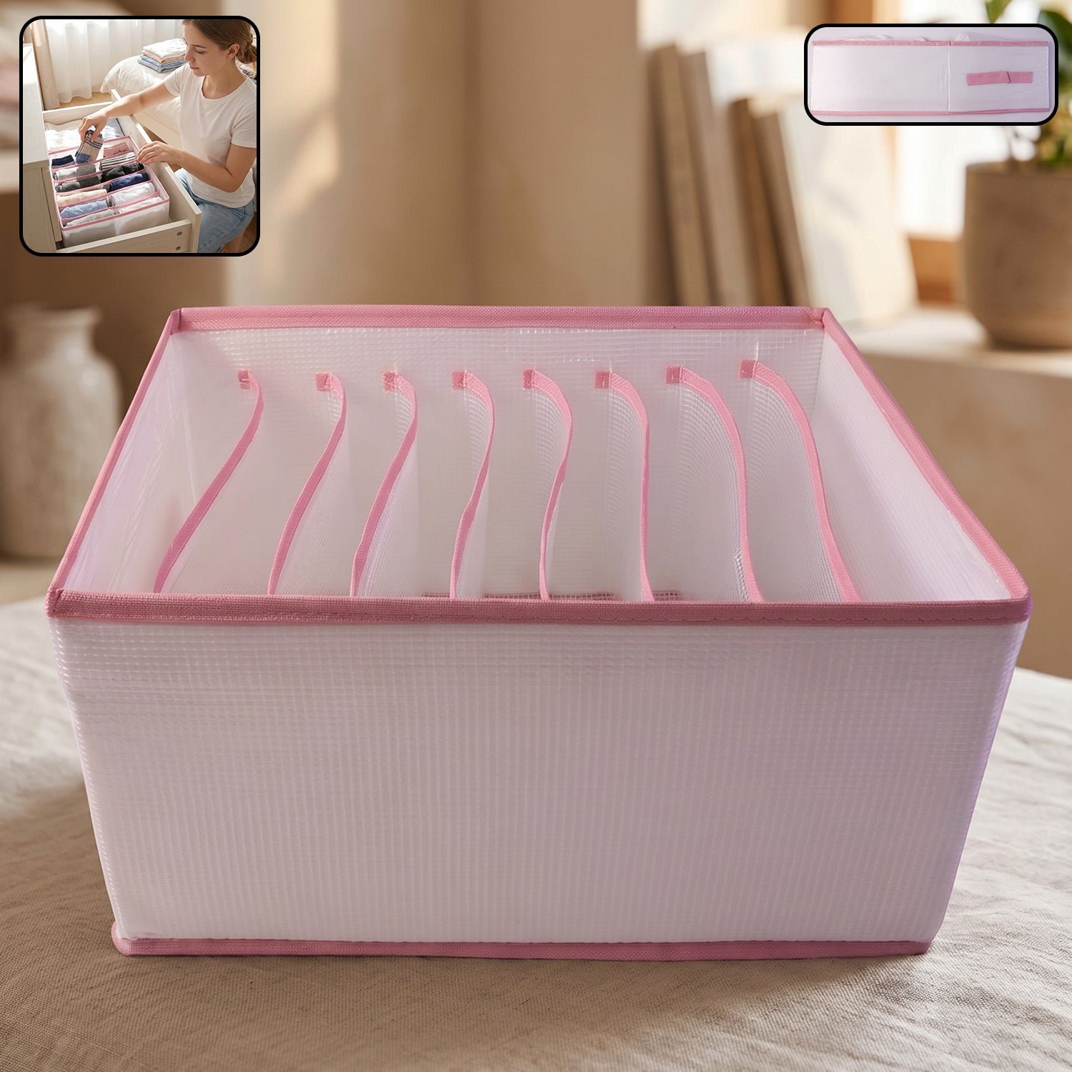 Clothes Storage Organizer – Foldable, Space-Saving & Durable Fabric - Image 3