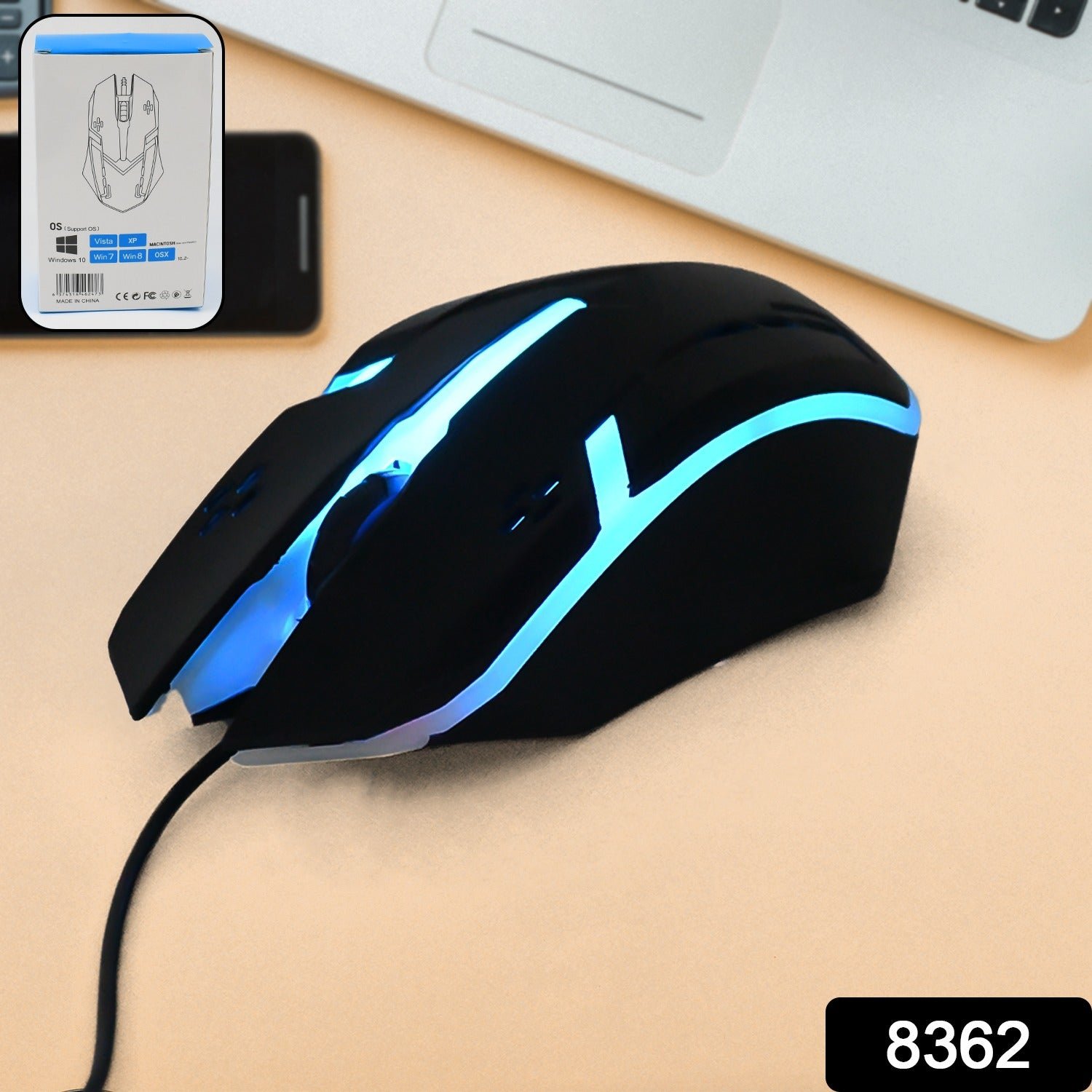 Wired Optical Mouse – Comfortable, Precise Tracking | Compshop - Image 2