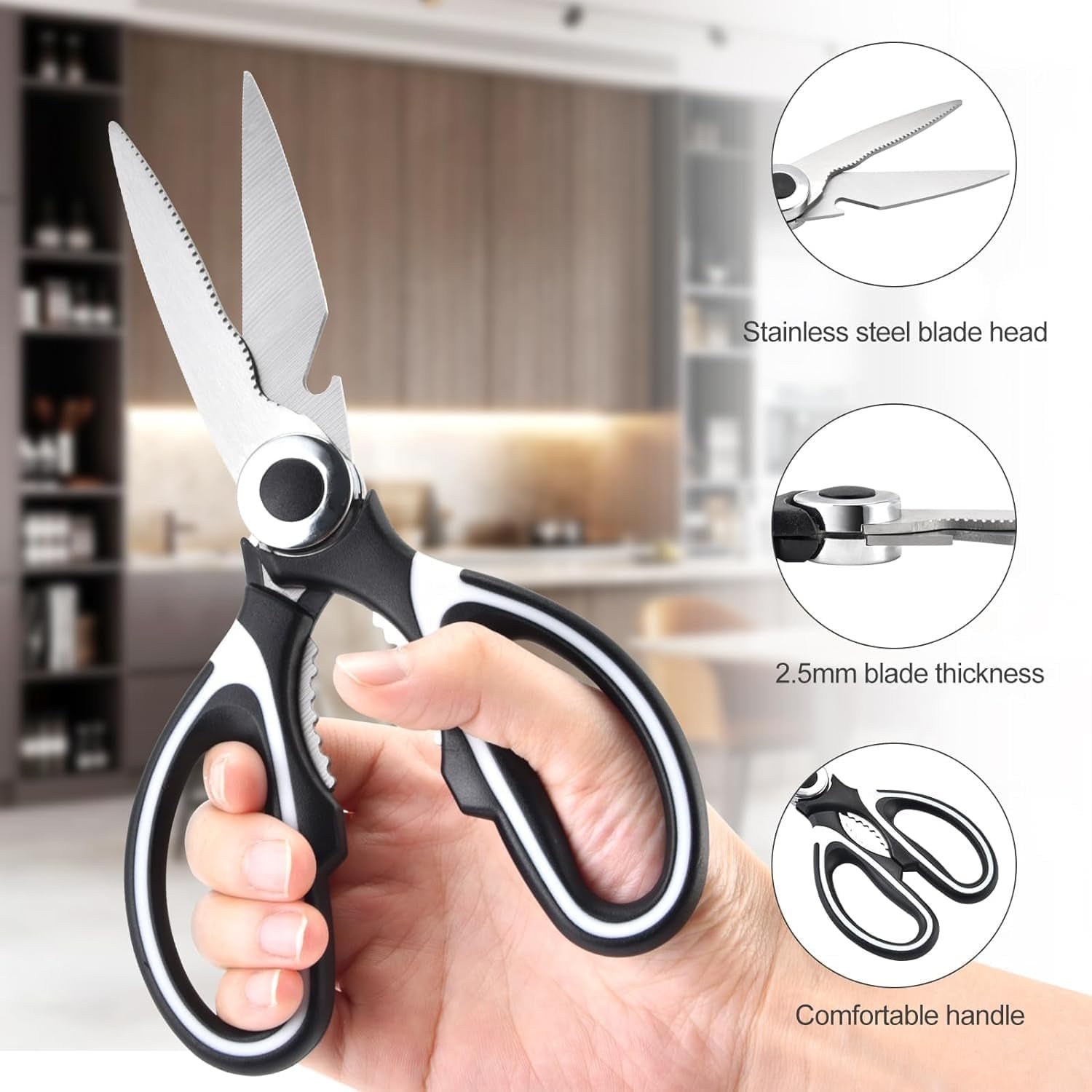 3 in 1 Kitchen Scissors – Sharp & Versatile for Home & Kitchen - Image 4
