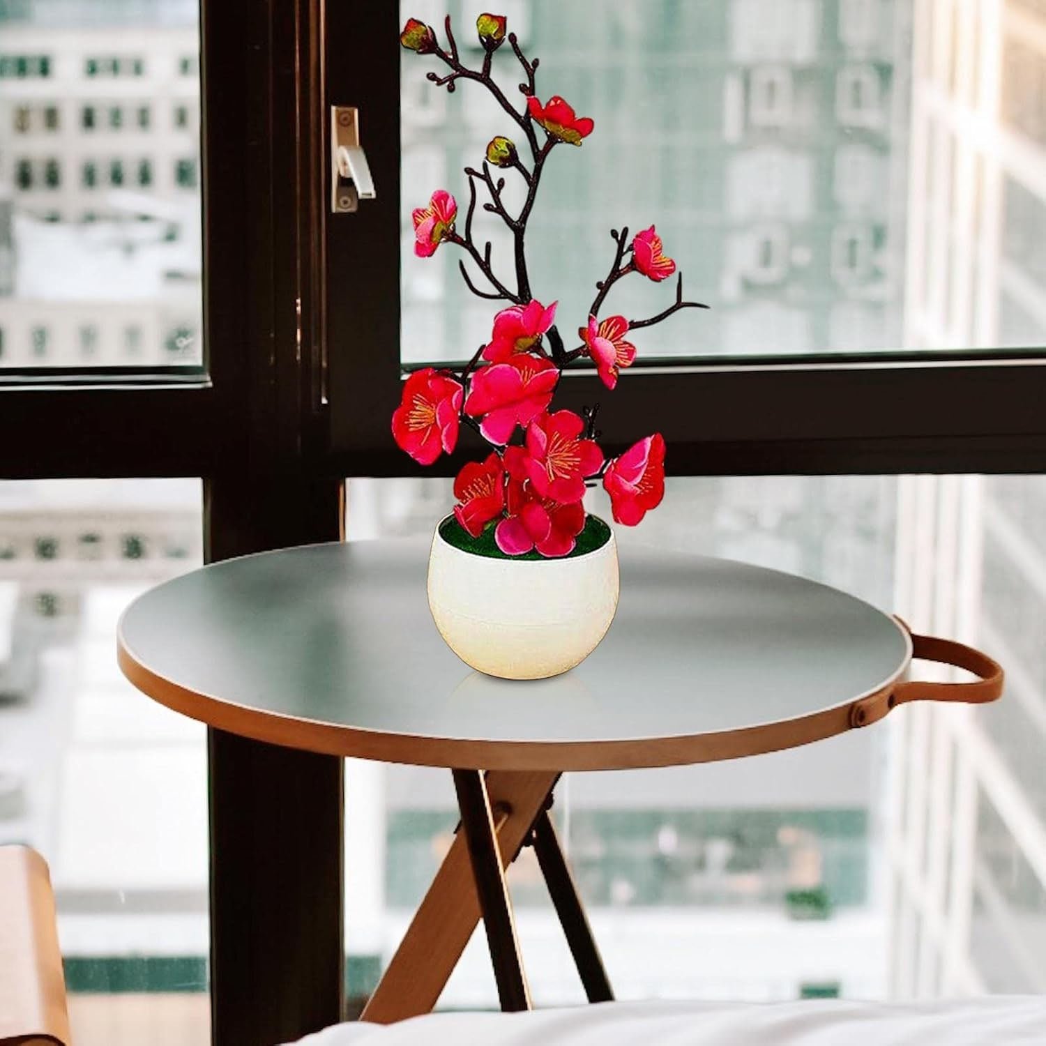 Artificial Flower Pot Plant – Realistic Maintenance-Free Decor - Image 3