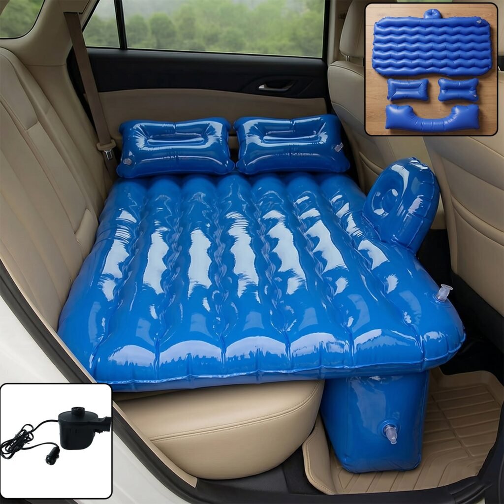 Portable Inflatable Car Air Mattress Bed – Comfortable Travel Rest