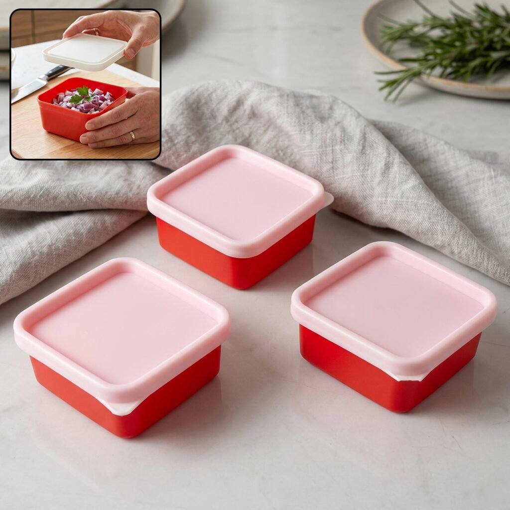 Mini Plastic Food Storage Container – Compact & Multipurpose Kitchen Organizer
