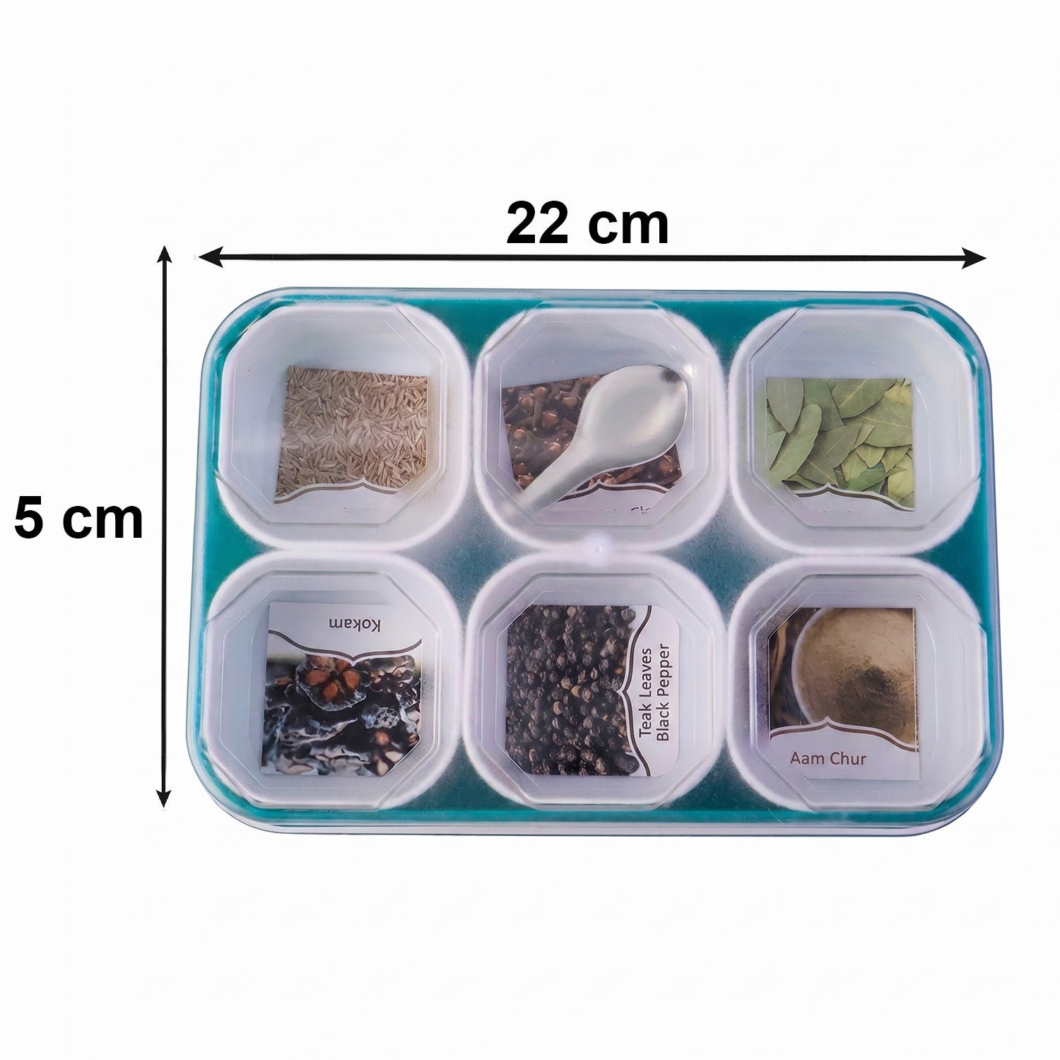 Spice Storage Box – 6 Compartments for Easy Kitchen Organization - Image 6