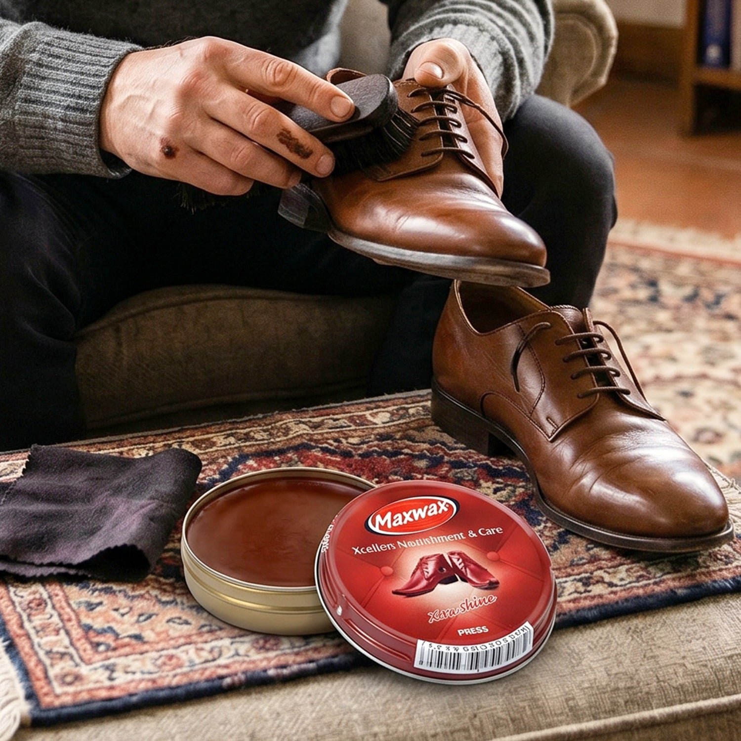 Shoe Care – Instant Shine & Protective Brown Cream for Leather Shoes - Image 5