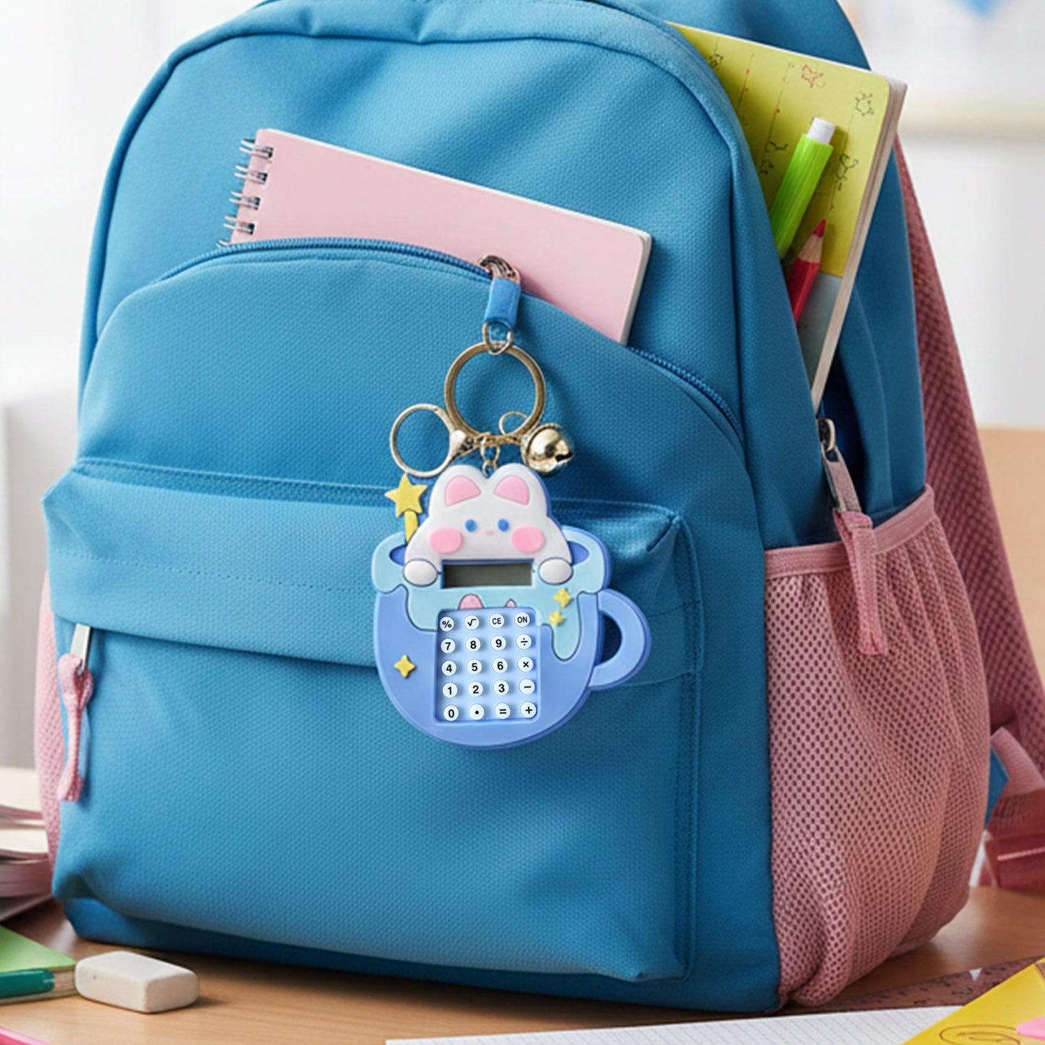 Bunny Calculator Keychain – Portable Mini Digital Calculator - Image 3