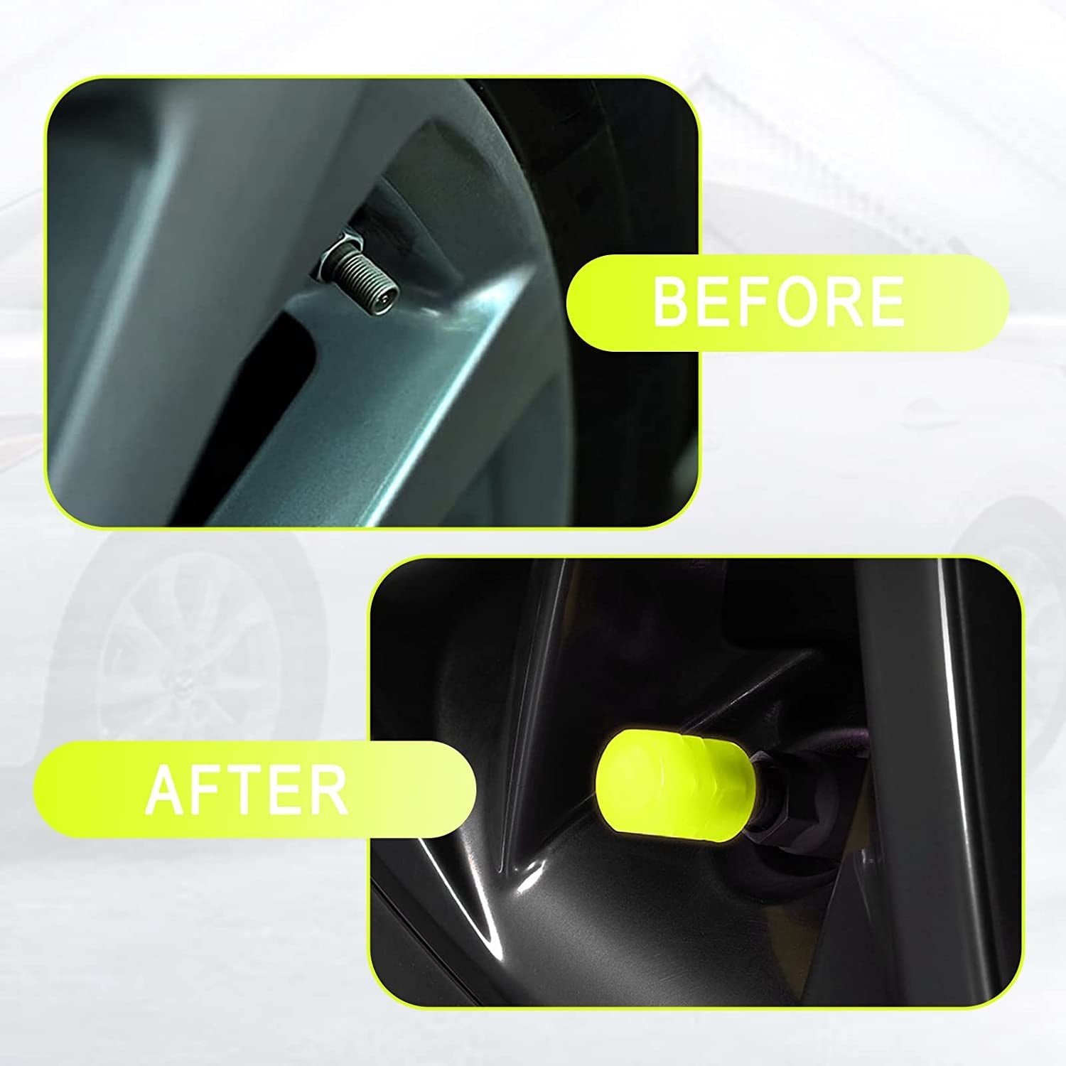 Luminous Tyre Valve Caps – Glow-in-Dark, Universal Fit | RaceVault - Image 9