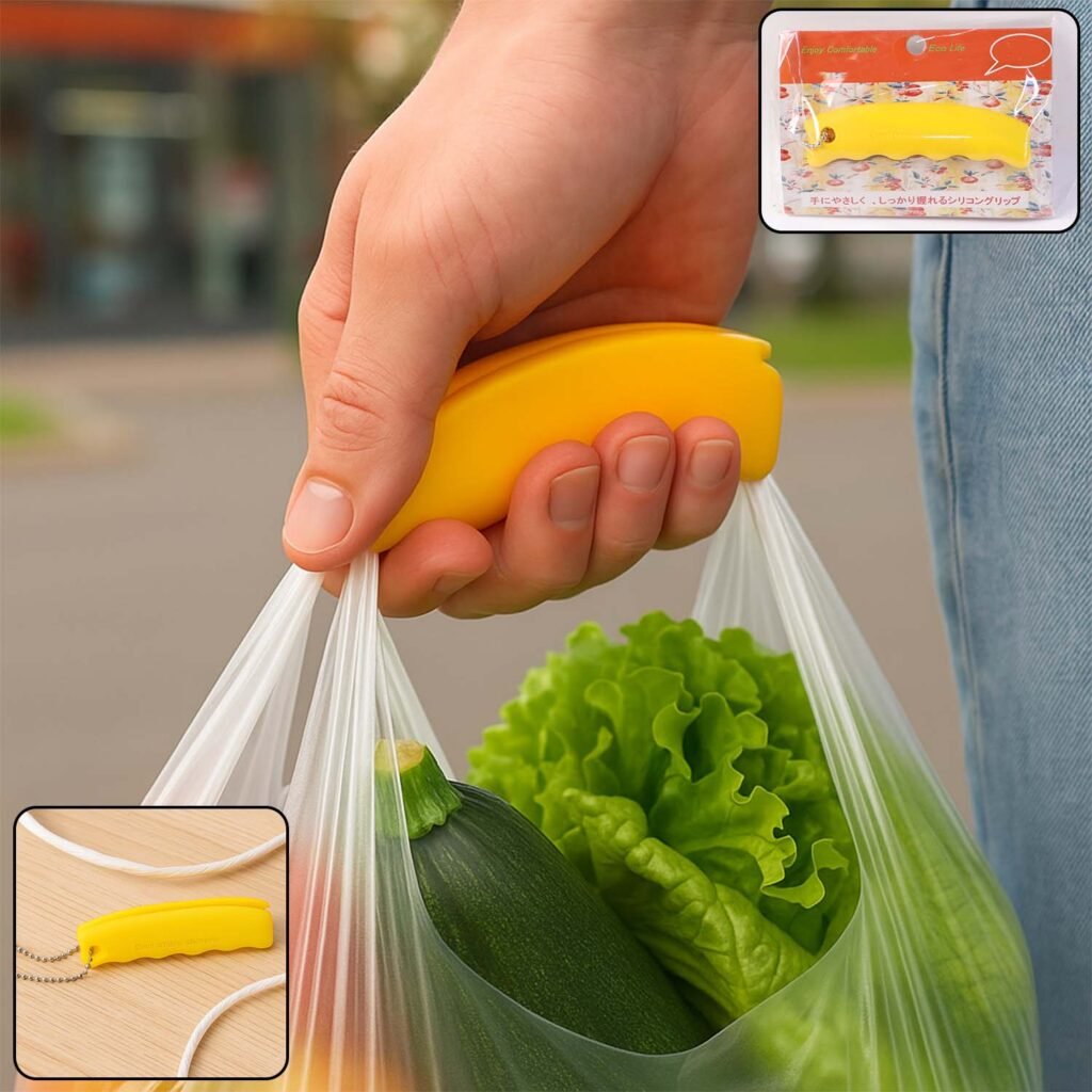 Silicone Bag Carrier - Comfort Grip & Keychain | JourneyMate