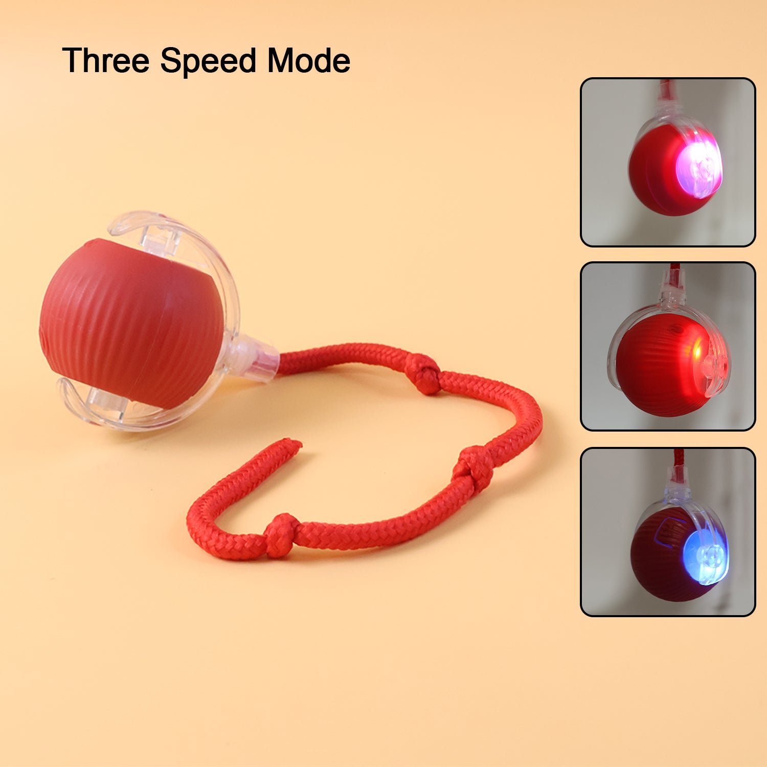 Interactive Cat Toy Ball – LED Light & Detachable Tail - Image 4