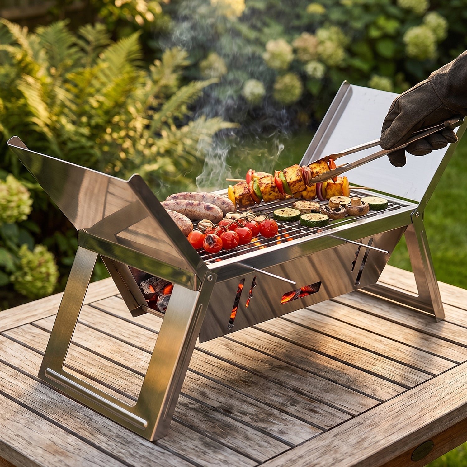 Portable Stainless Steel Grill – Compact Outdoor BBQ Solution - Image 3