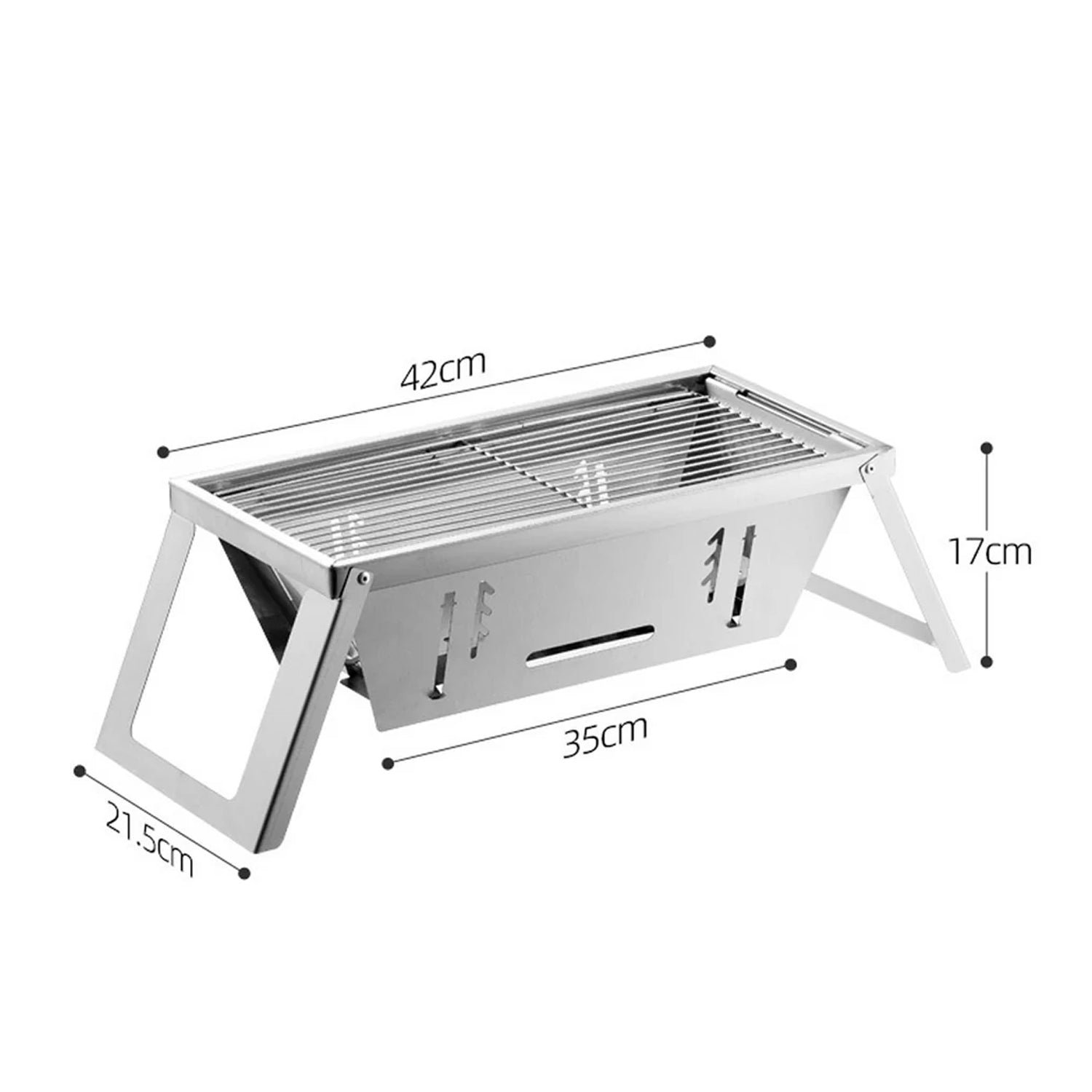 Portable Stainless Steel Grill – Compact Outdoor BBQ Solution - Image 6