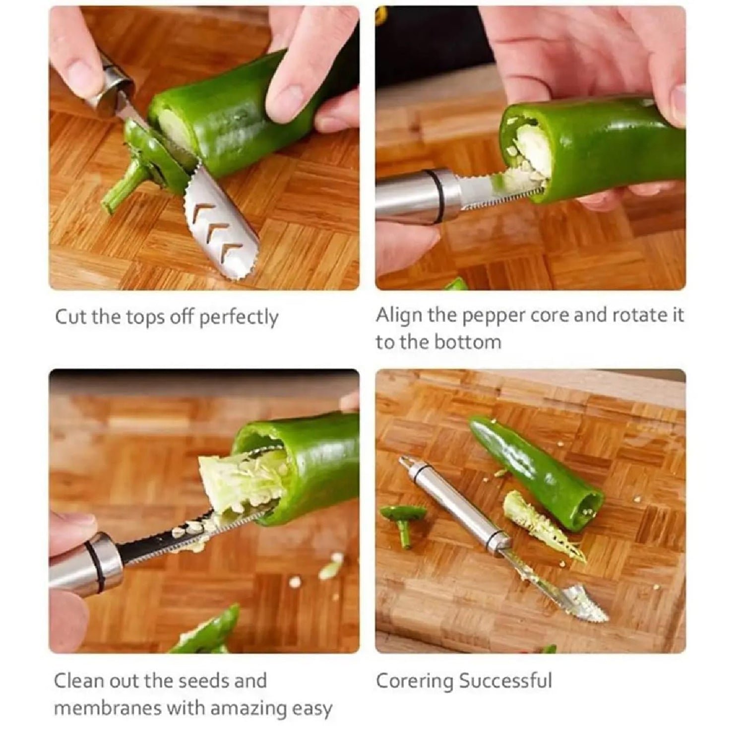 Fruit & Vegetable Corer and Slicer – Precision Kitchen Tool - Image 4