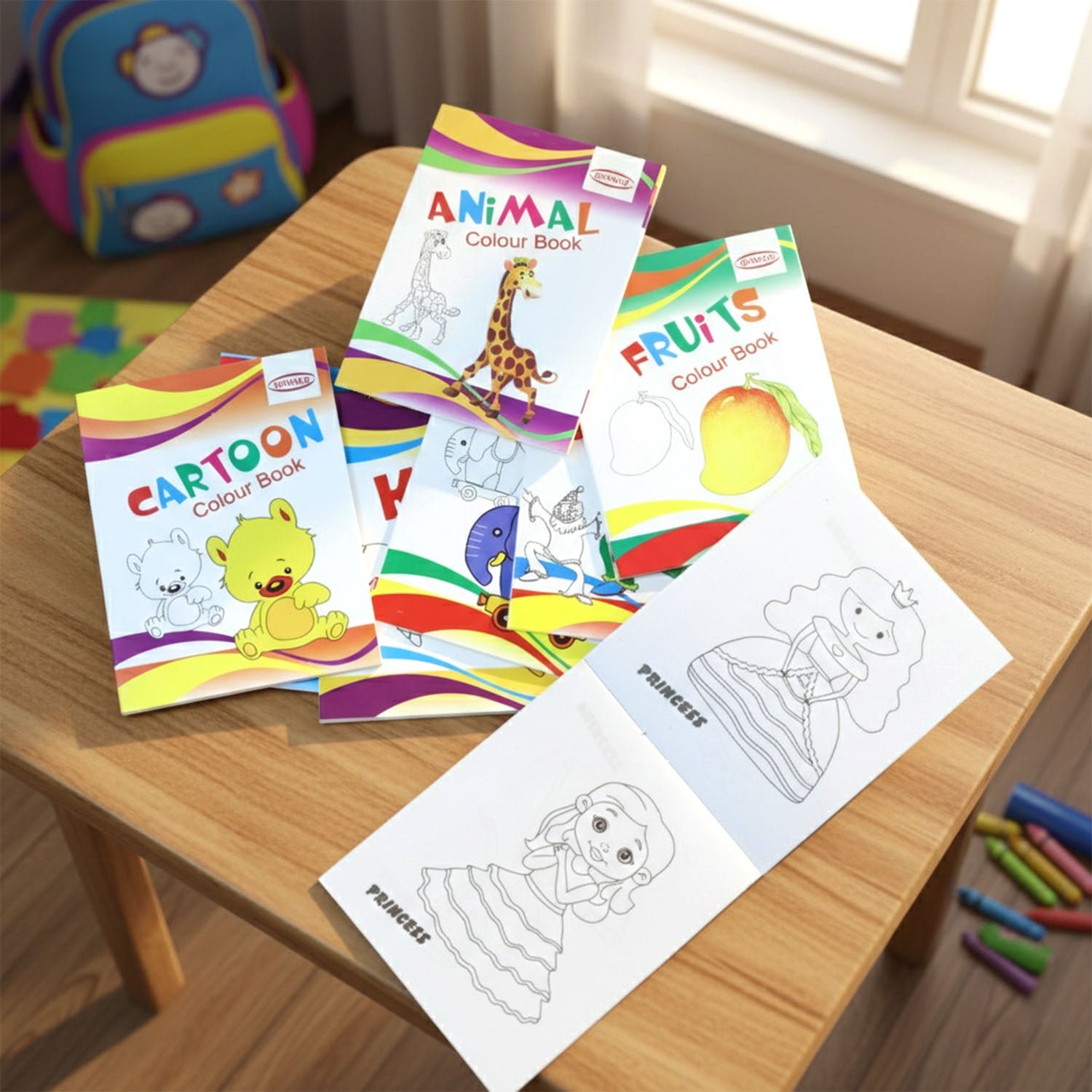Kids Educational Colouring Book Set – 40-Piece Multi-Theme Fun - Image 3