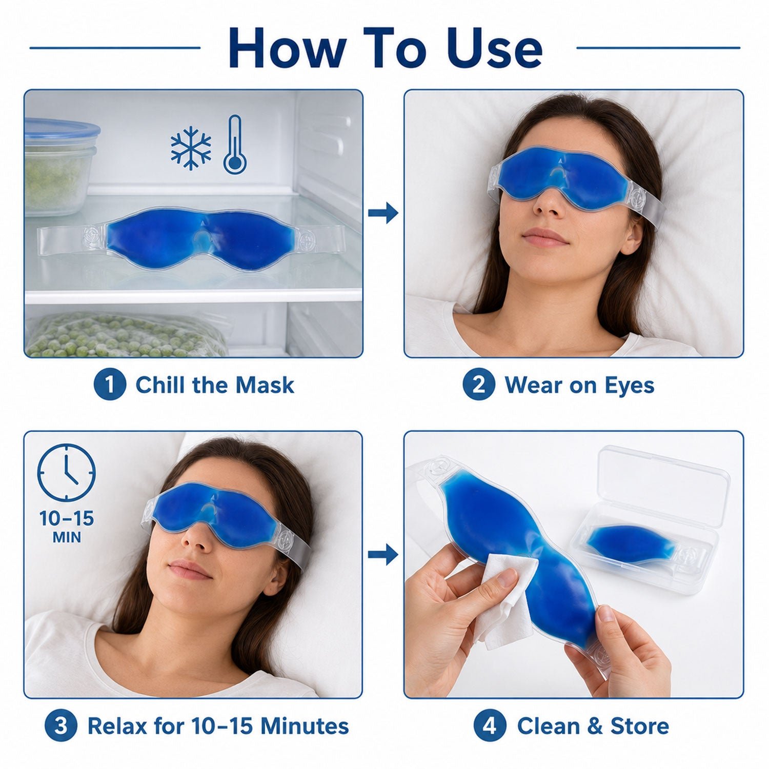 Cooling Gel Eye Mask – Instant Relief & Puffy Eye Reduction - Image 3