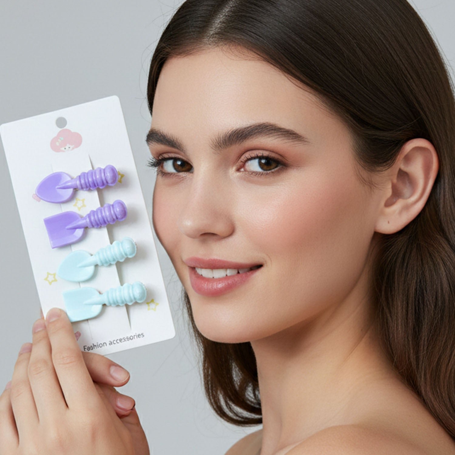 Spoon & Spatula Hair Clip Set – Cute & Lightweight 4 Pack - Image 3