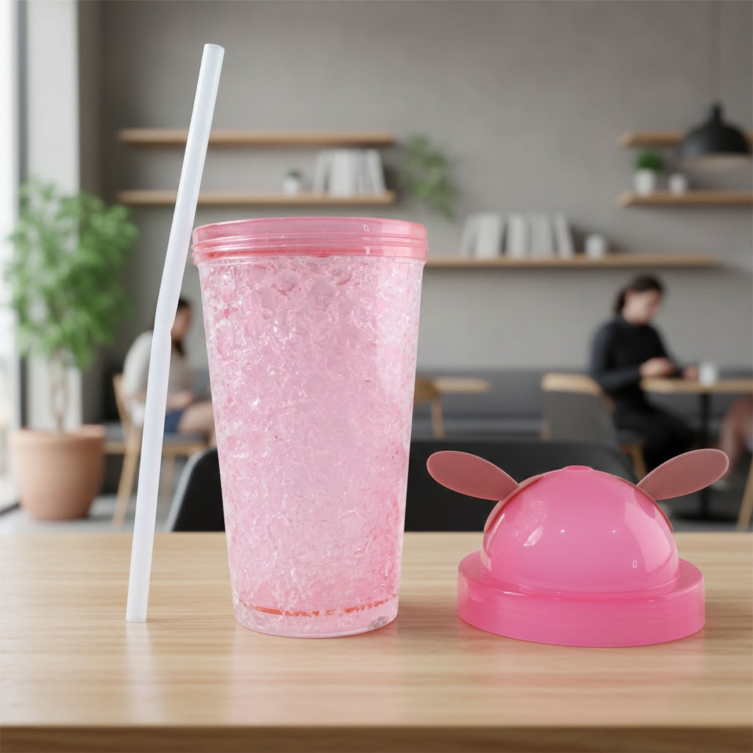 Bunny Ear Sipper Bottle – Cute 500 ML Spill-Resistant Water Bottle - Image 4