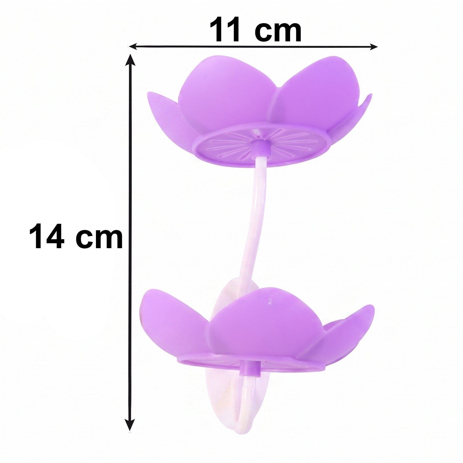 Flower Shape Double Layer Soap Dish – Wall Mount, Self Draining - Image 6