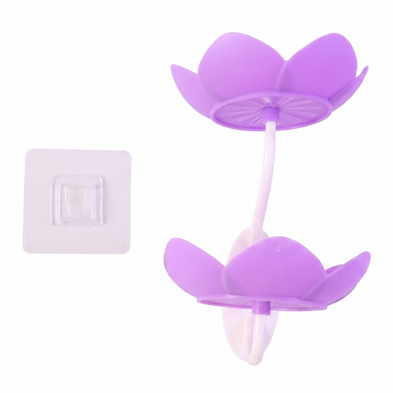 Flower Shape Double Layer Soap Dish – Wall Mount, Self Draining - Image 5