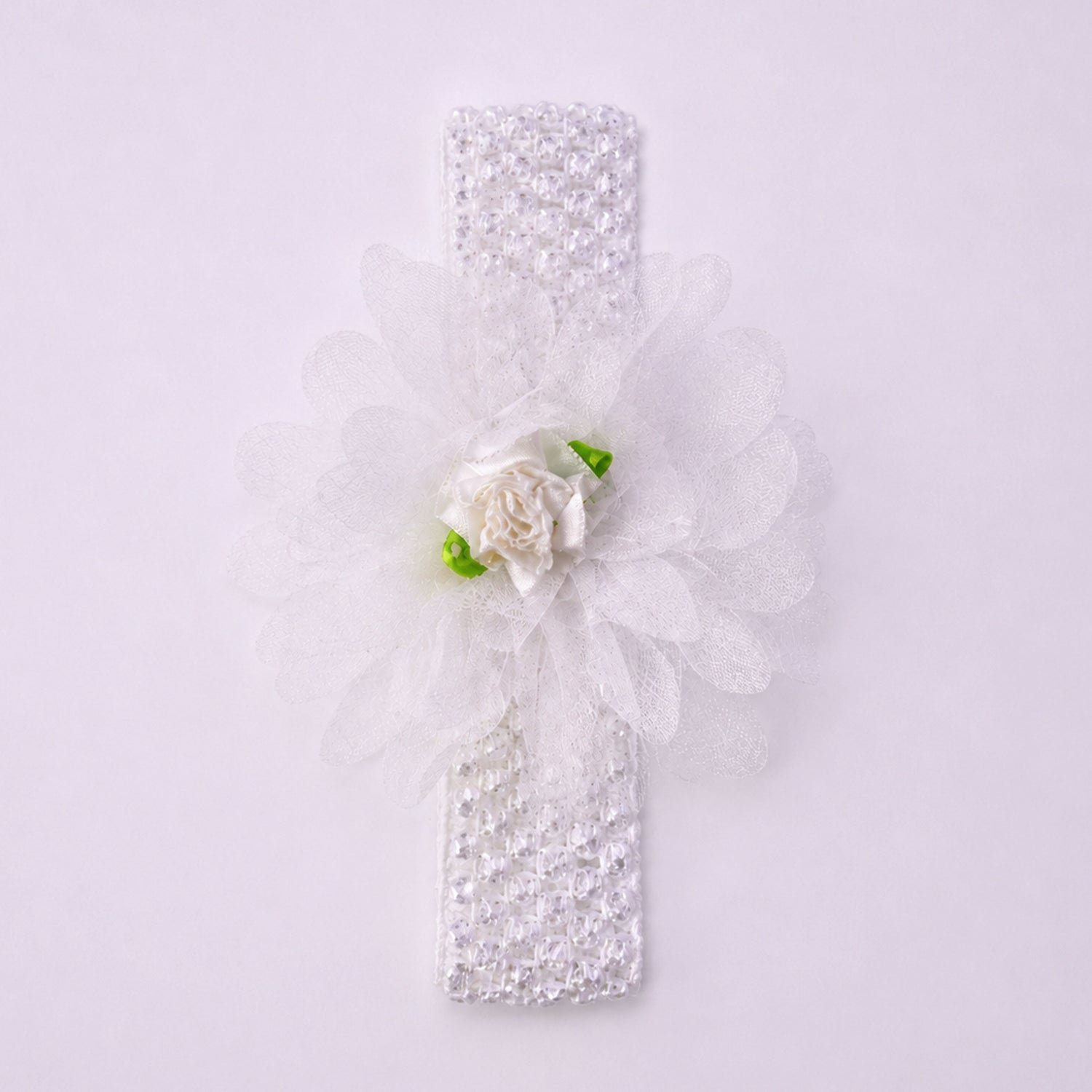 Cute Soft Elastic Floral Baby Headband – Comfortable & Stylish - Image 4