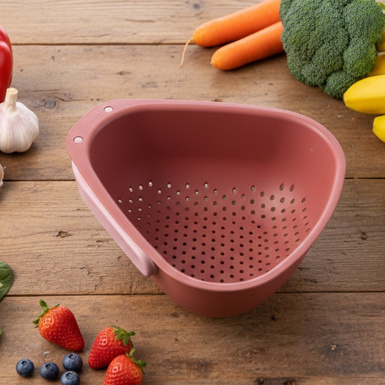 Foldable Kitchen Colander – Space Saving with Drain Base - Image 4