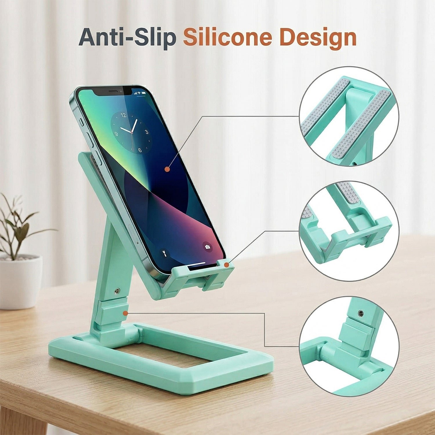 Foldable Mobile Phone Stand – Adjustable & Non-Slip for Comfortable Viewing - Image 6