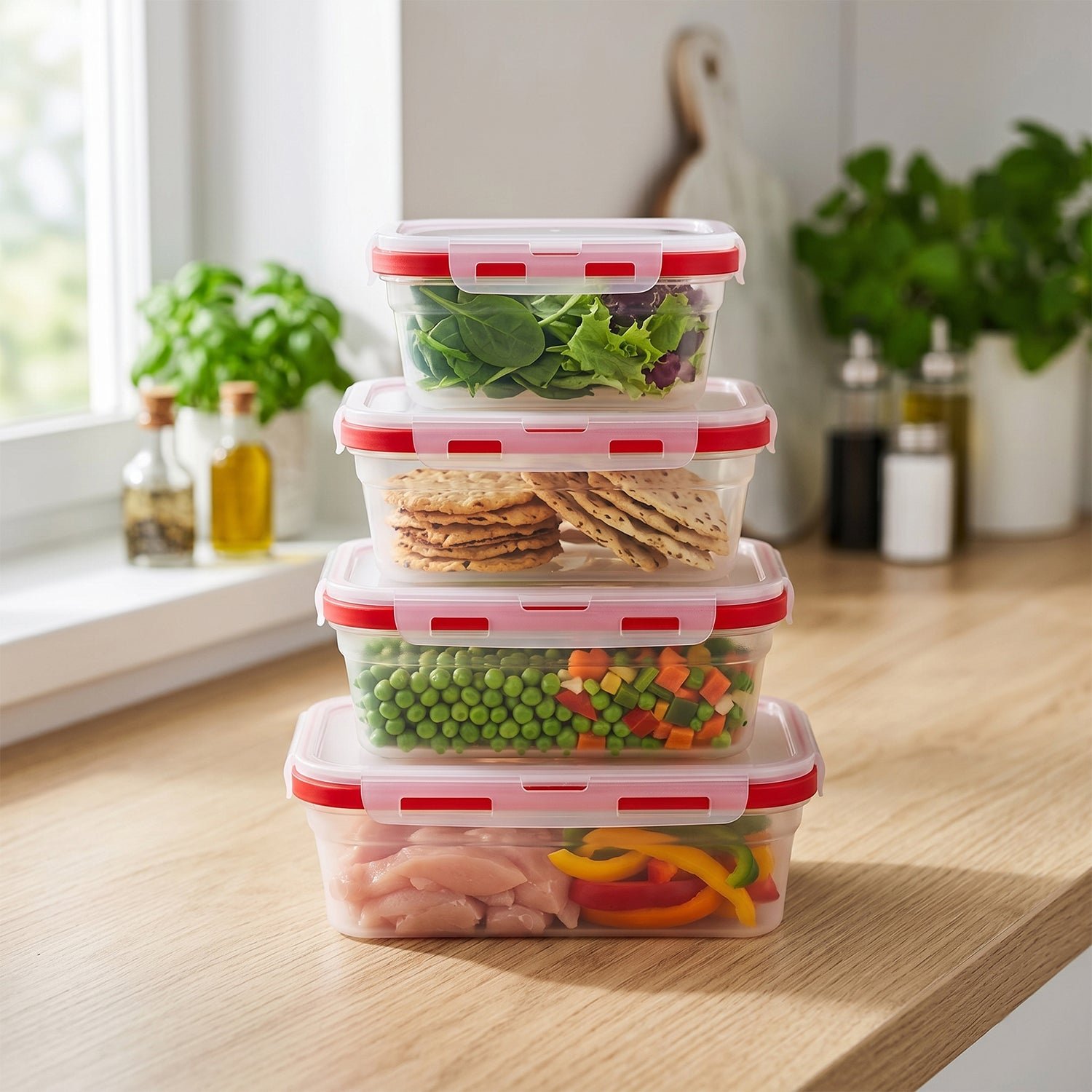 Collapsible Food Storage Container Set – Space-Saving & Airtight - Image 3