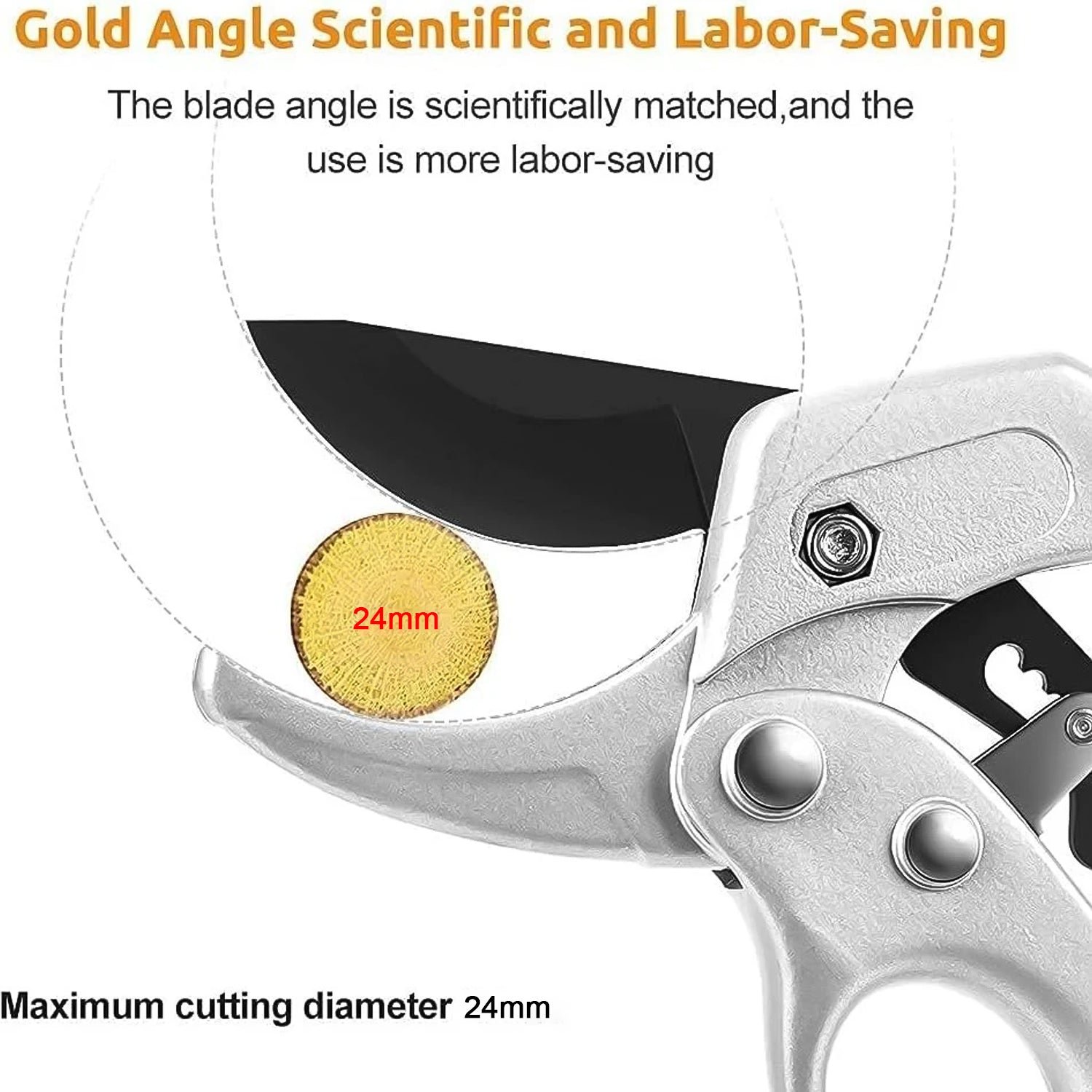 Gardening Pruning Shears - Ergonomic, Sharp SK-5 Blades | Indo Glow - Image 3