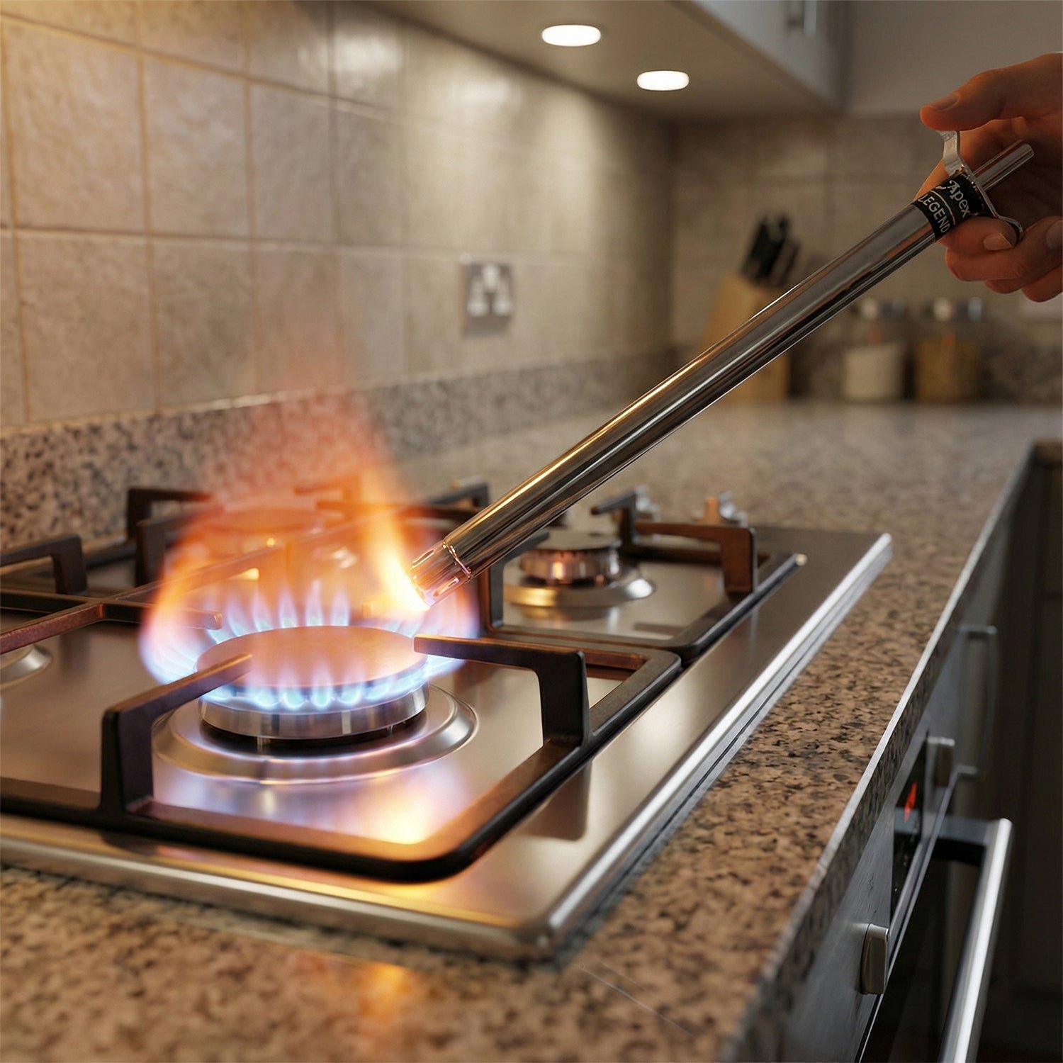 Gas Stove Lighter – Extra-Long 1.5-Foot Stainless Steel Reach - Image 4