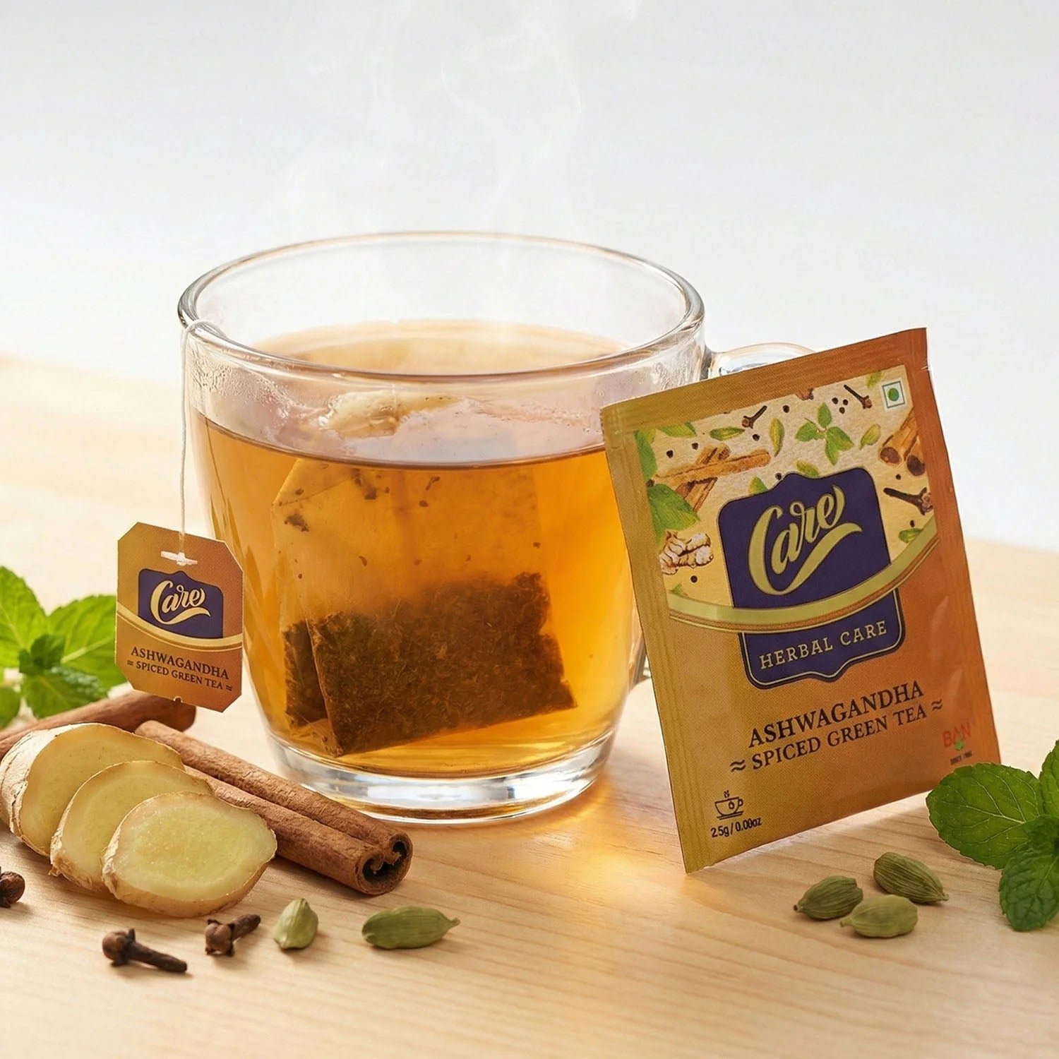 Ashwagandha Spiced Green Tea – Relaxing Antioxidant-Rich Herbal Brew - Image 3
