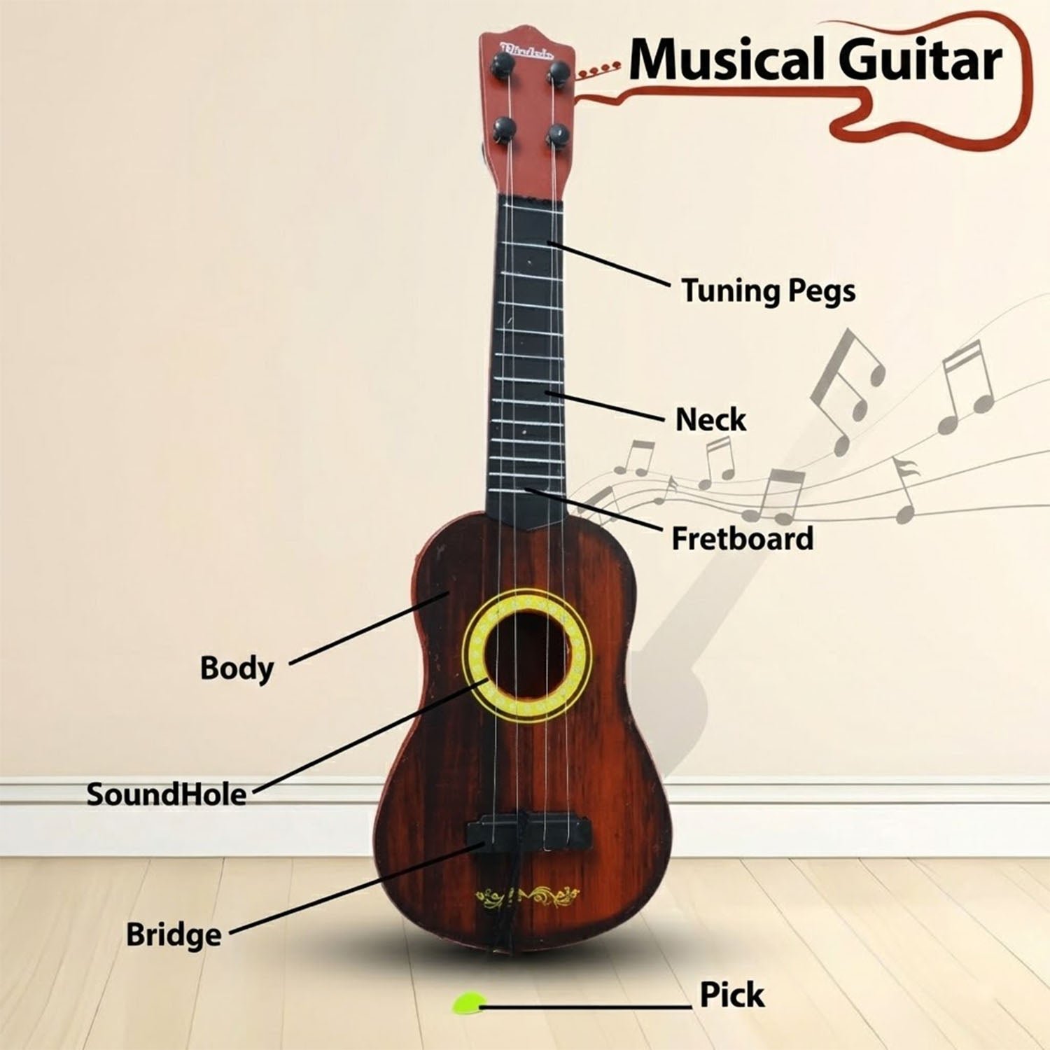 Wooden Ukulele for Beginners – Lightweight & Clear Sound - Image 3