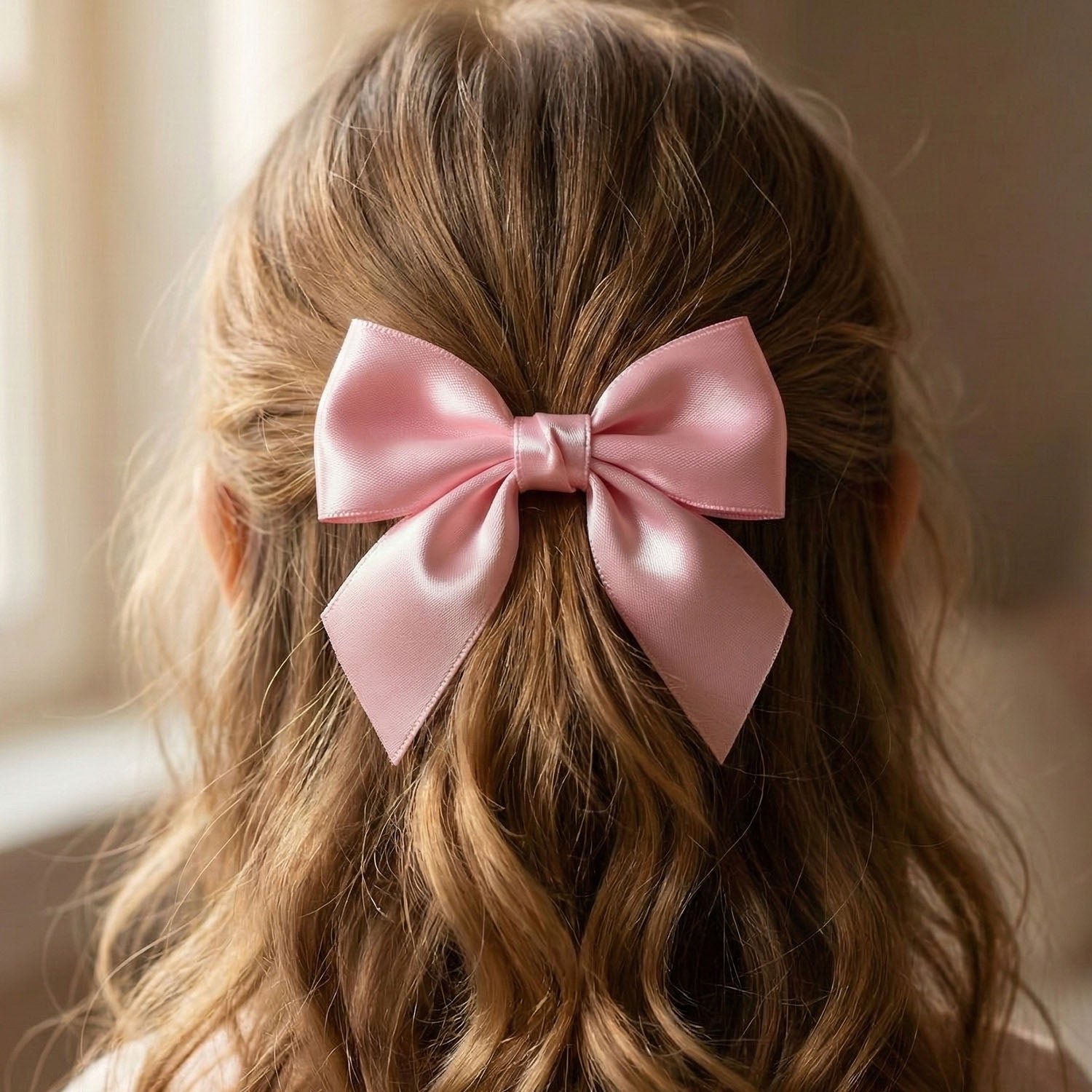 Satin Hair Bow Clip – Stylish & Comfortable Hair Accessory - Image 4