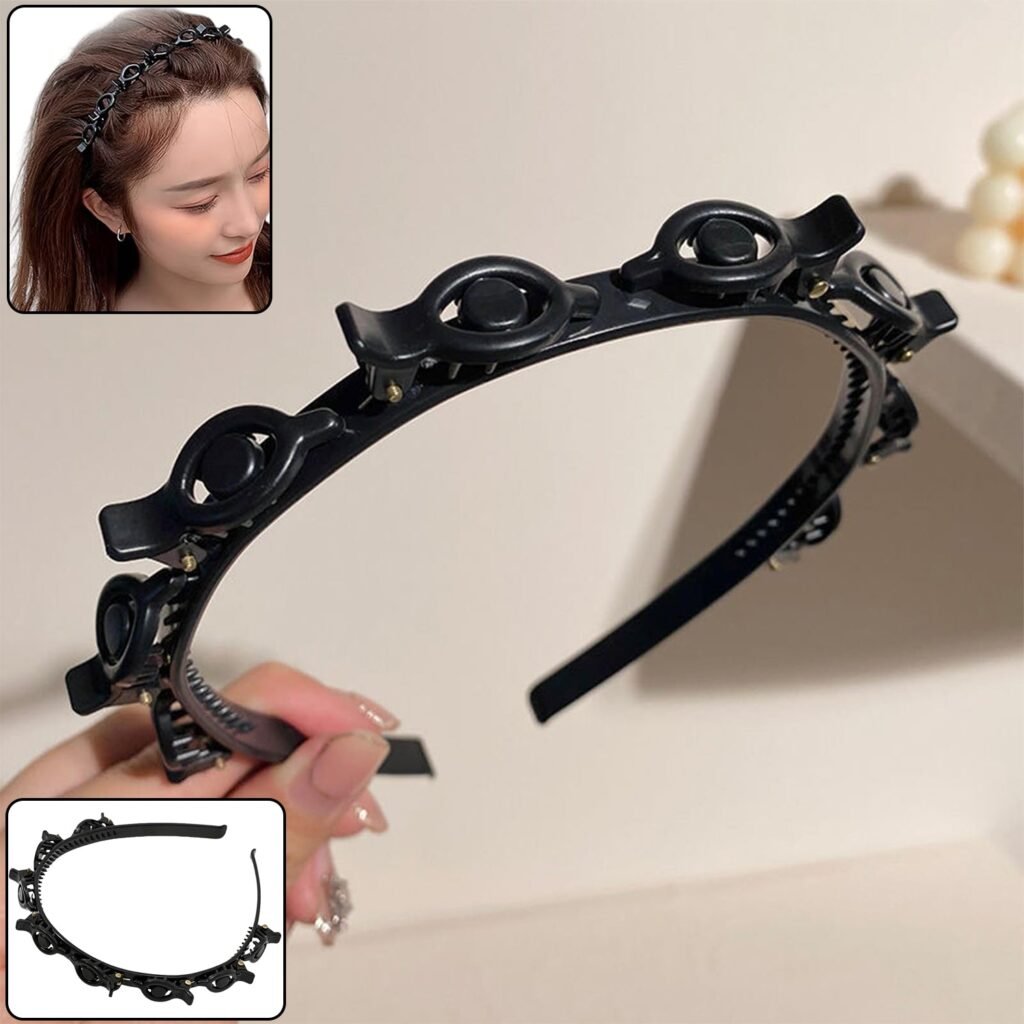 Adjustable Clip-On Hair Styling Headband – Flexible Non-Slip Grip