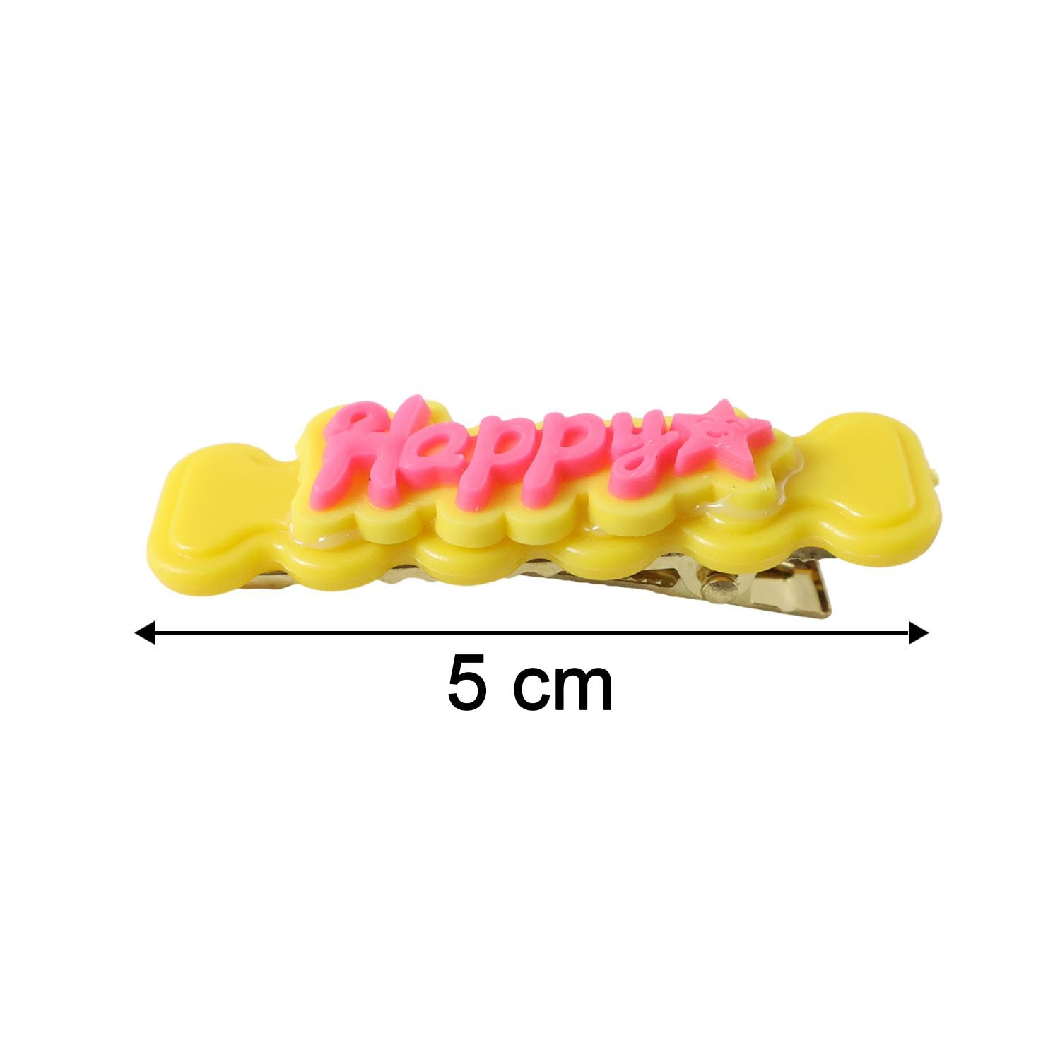 Happy Bone-Shaped Snap Hair Clips – 4 Vibrant Pieces for Girls - Image 6