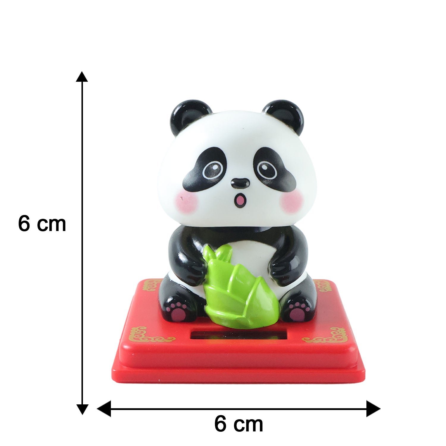 Solar Powered Panda Showpiece – Eco-Friendly Moving Head Decor - Image 6