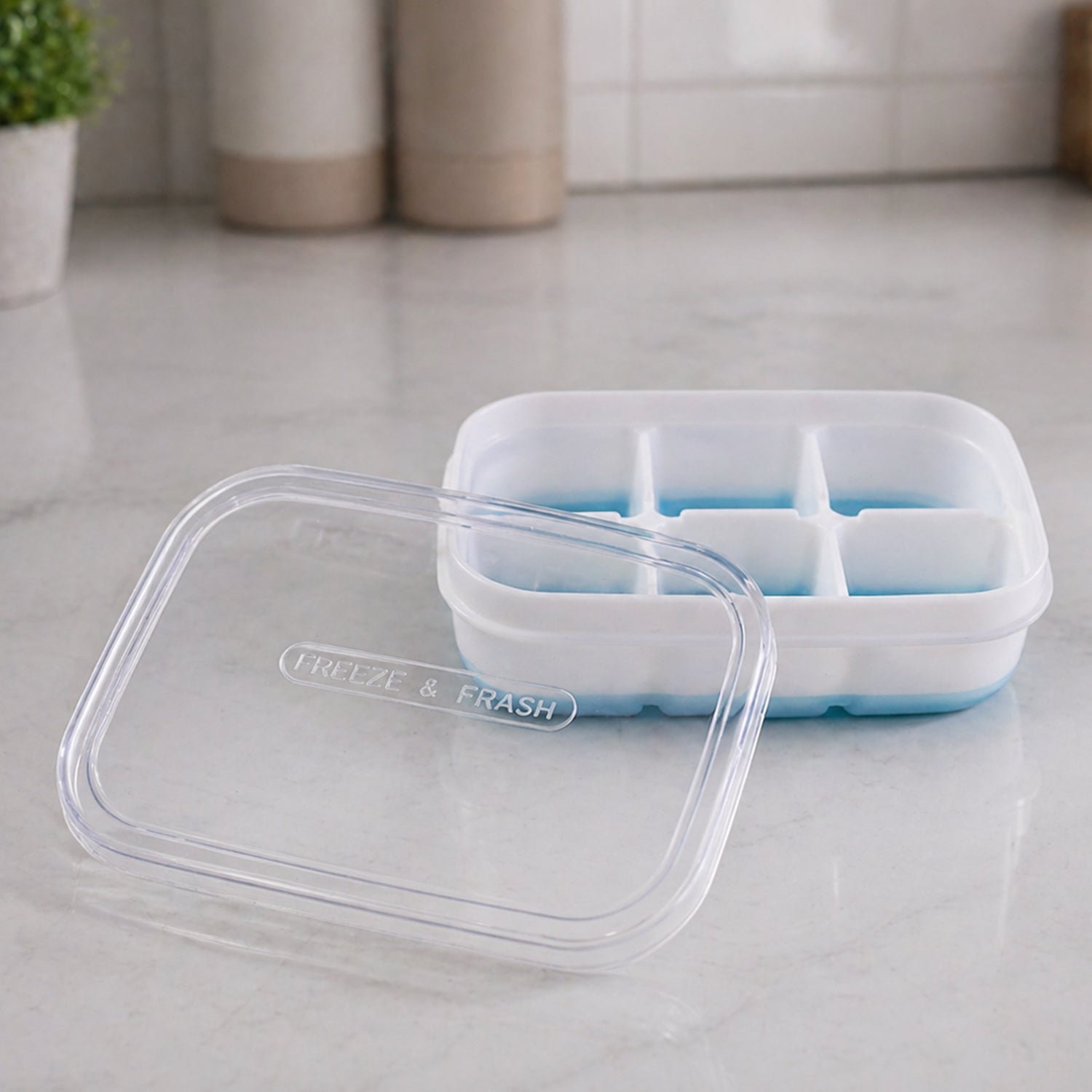 Mini Plastic Ice Tray for Freezer, Six Cavity Compact Design for Home - Image 3