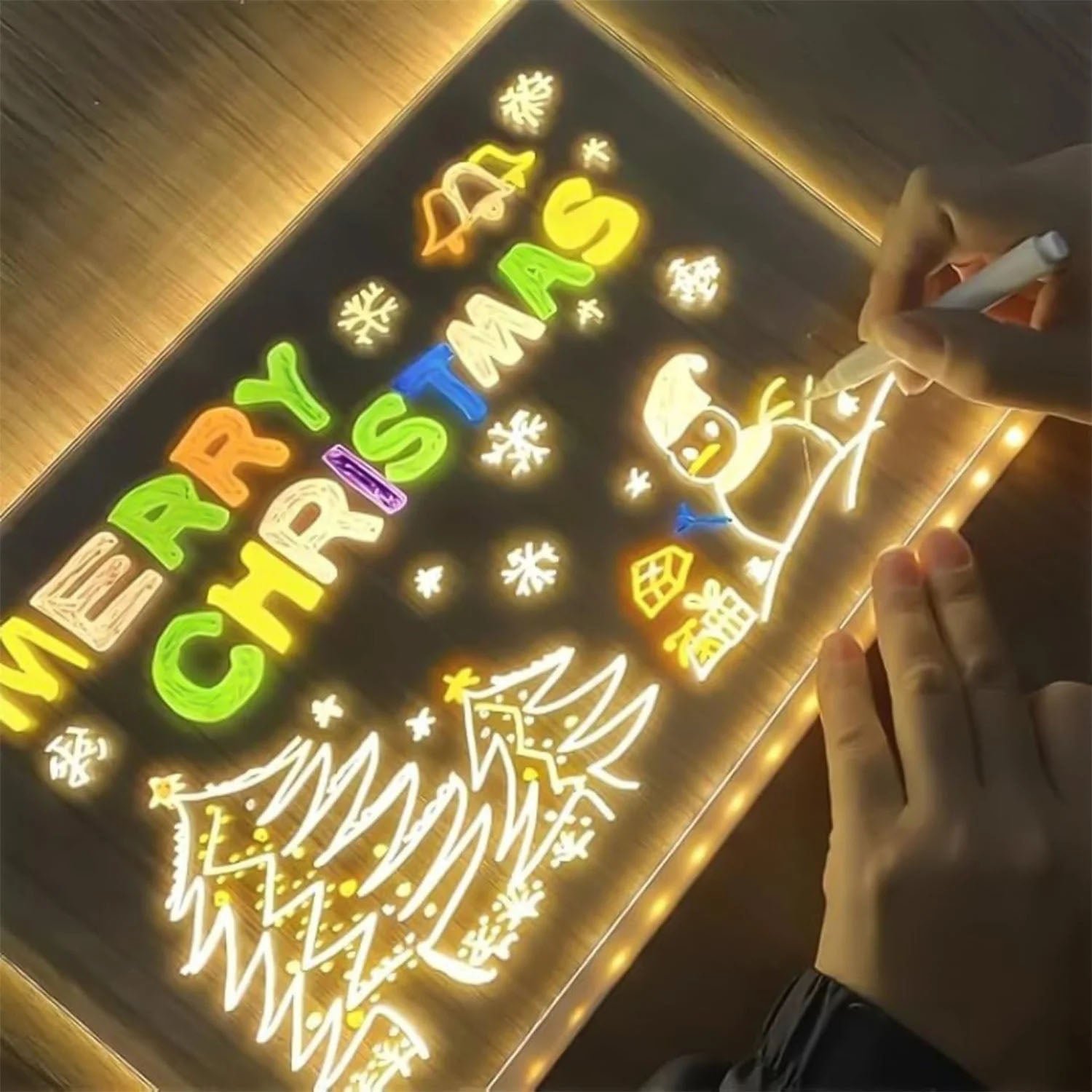 LED Acrylic Writing Board – USB Powered Illuminated Display - Image 3
