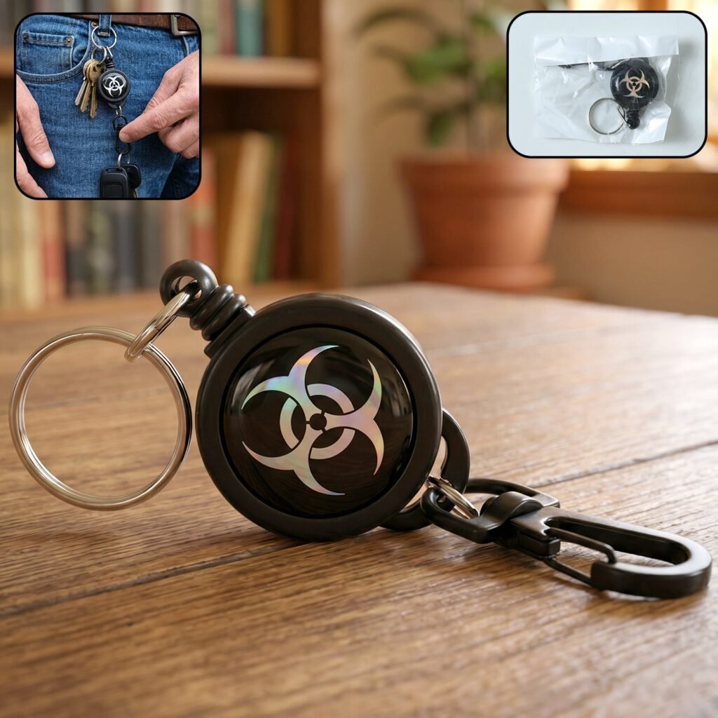 Retractable Keychain - Durable Anti-Lost with Clip | Velvet Wheels