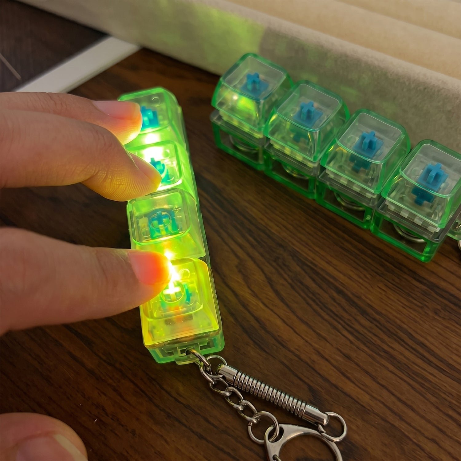 Mechanical Keyboard Switch Keychain – Satisfying Click & LED Light - Image 5