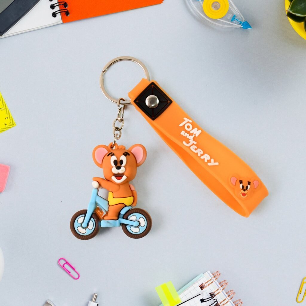 Cartoon Silicone Keychain - Cute 3D Character Bag Charm for Kids | Styleva