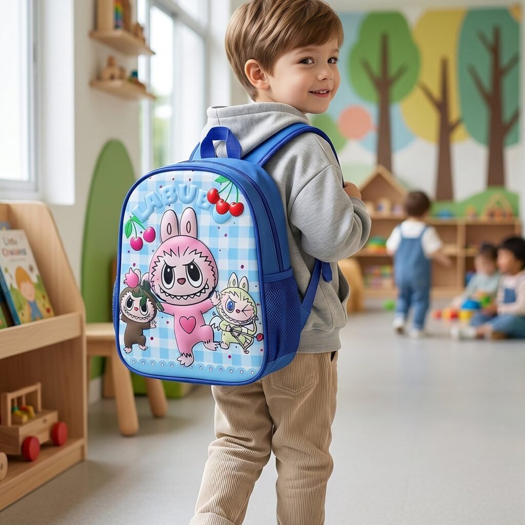 Kids Cartoon Backpack – Lightweight & Spacious for Small Kids