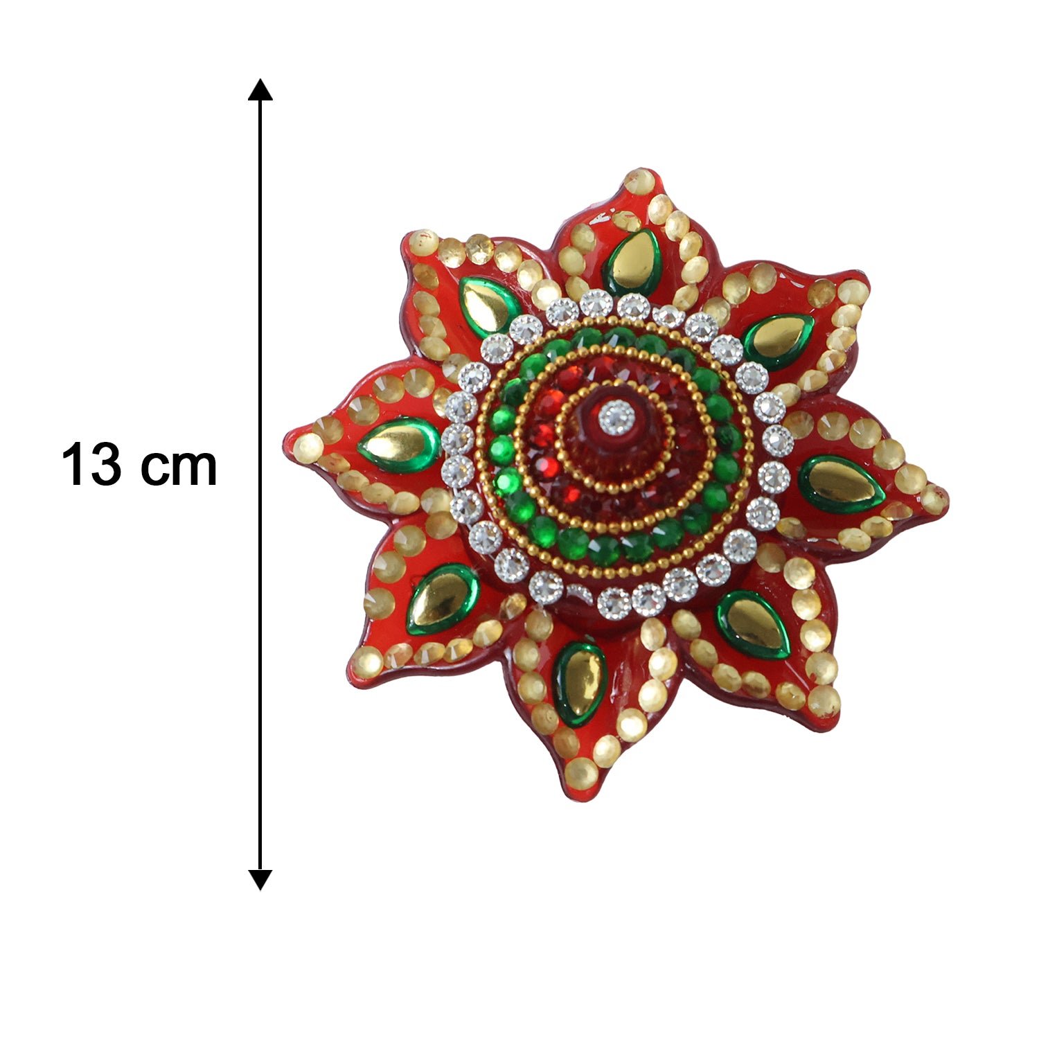 Decorative Kumkum Dani – Handcrafted with Stone Work Lid - Image 6
